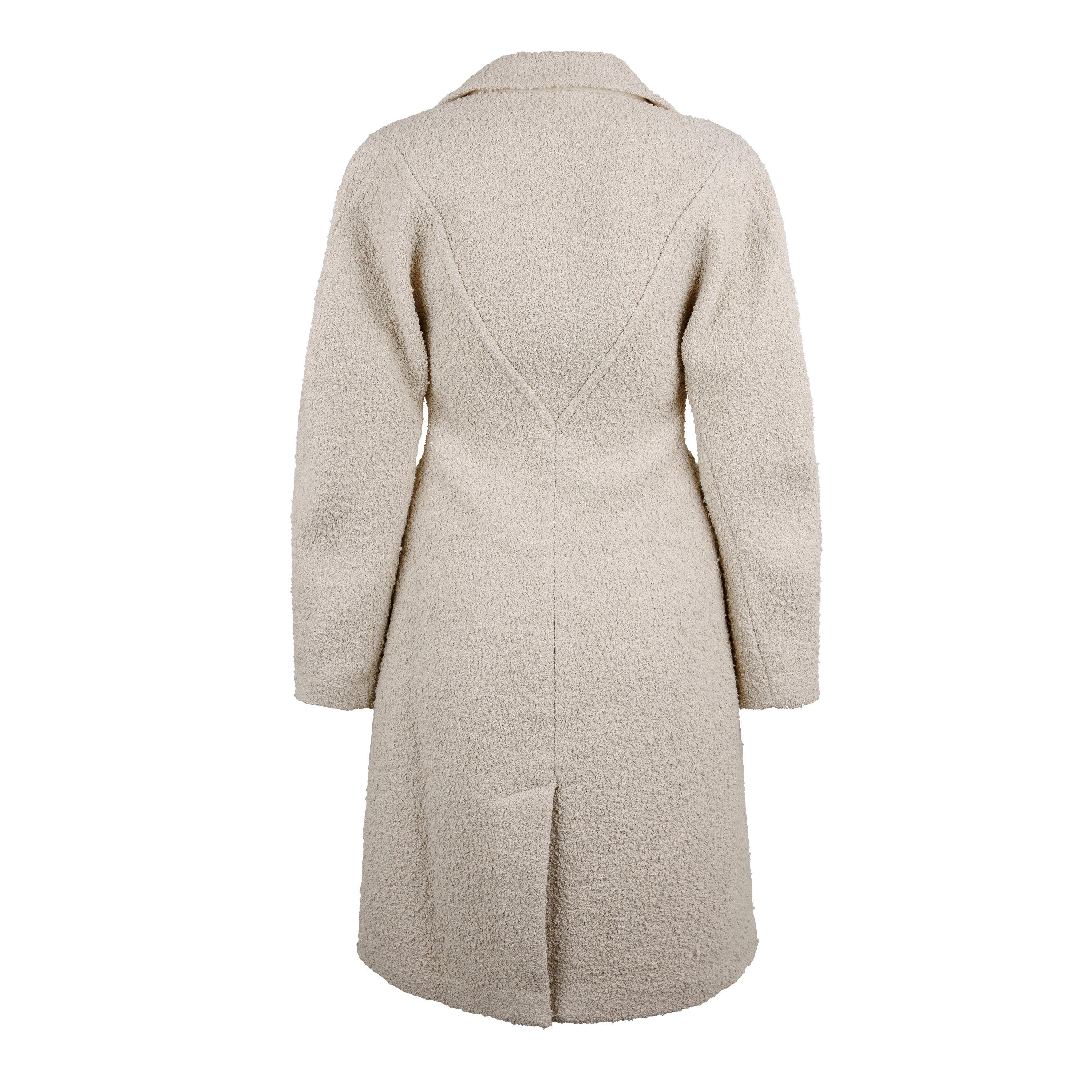 Seashell - Bottega Veneta - Women's  Structured Overcoat - 2