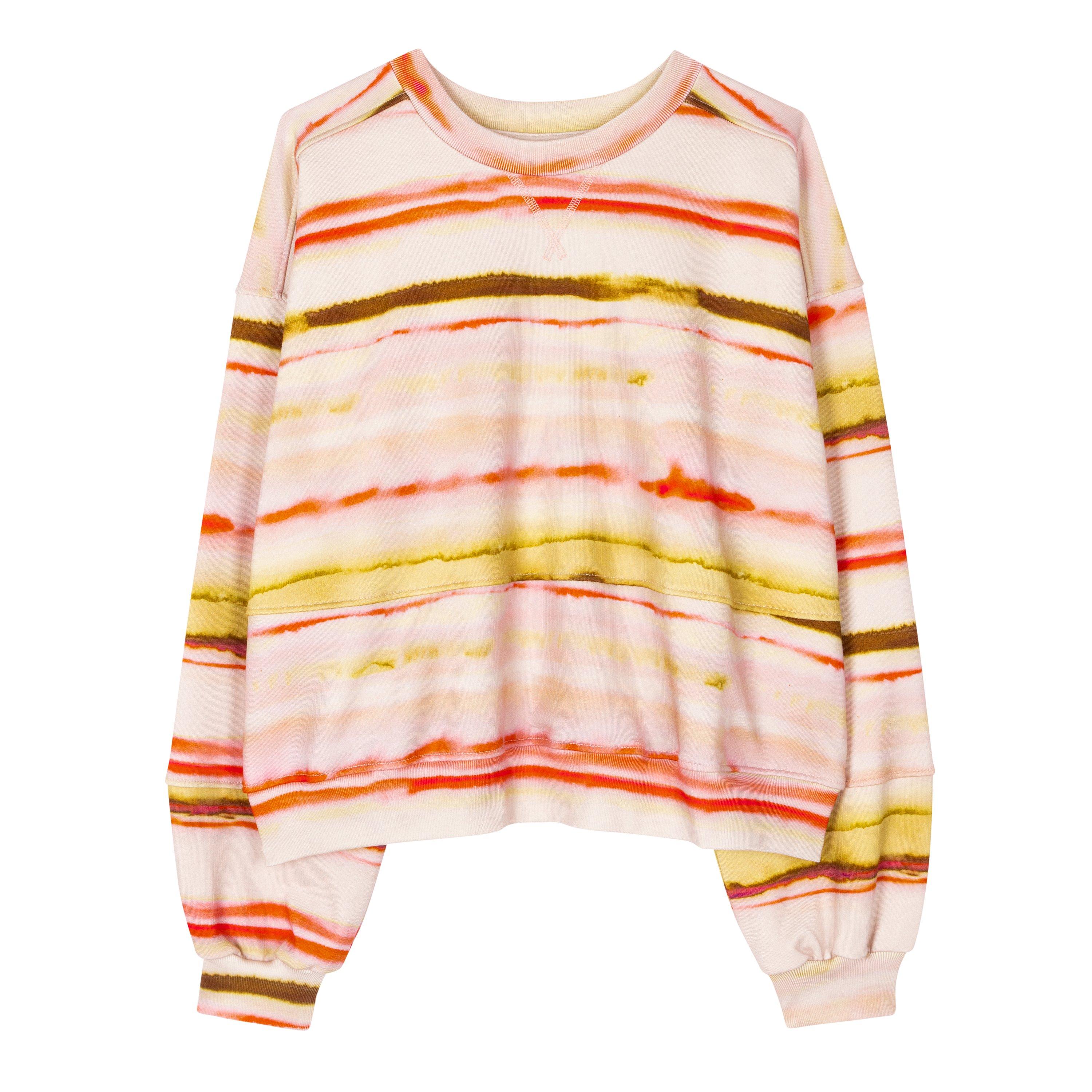 Pinks - PS Paul Smith - Women's Stripe Crew Sweatshirt - 1