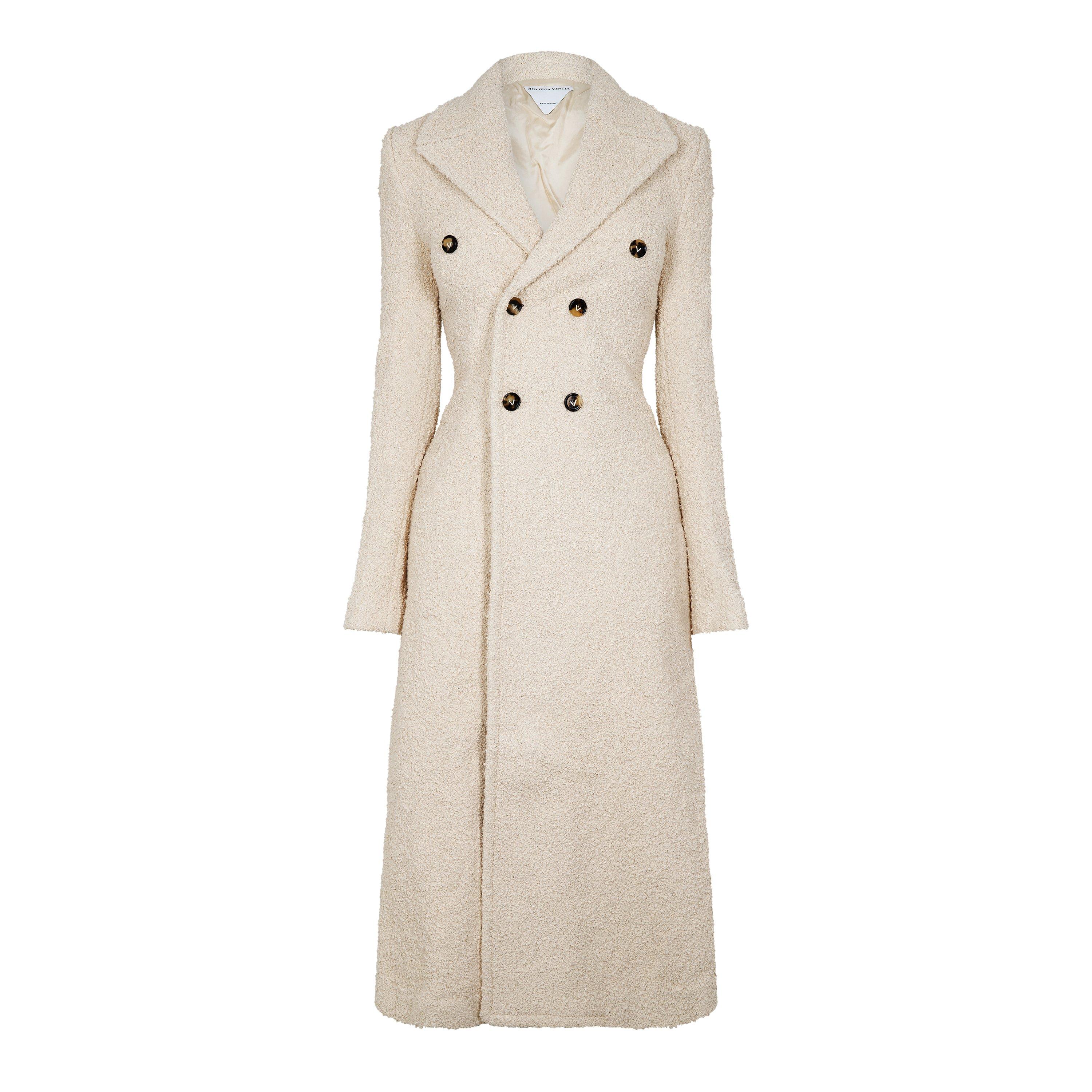 Seashell - Bottega Veneta - Women's Clean-Cut Structured Overcoat - 1
