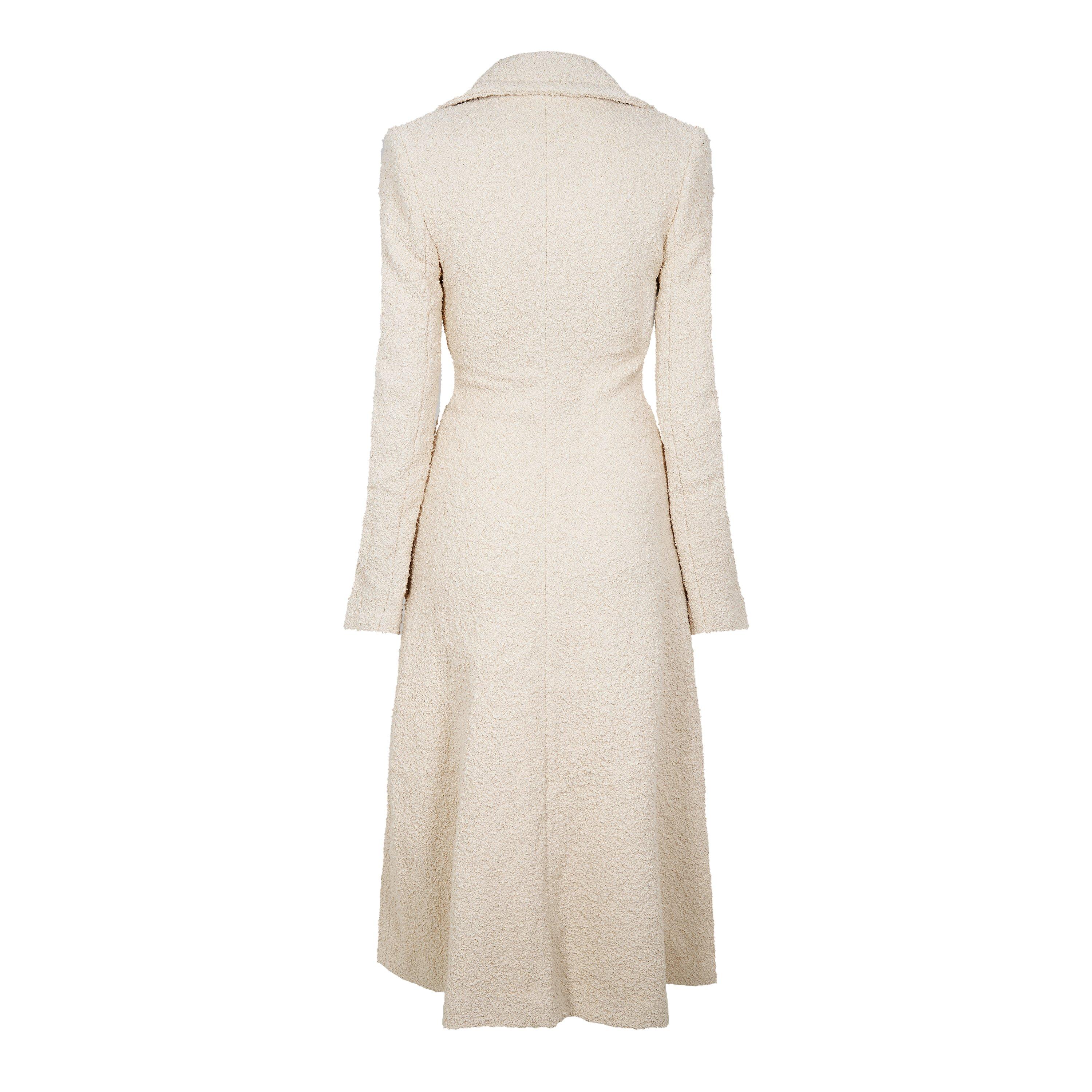 Seashell - Bottega Veneta - Women's  Clean-Cut Structured Overcoat - 2