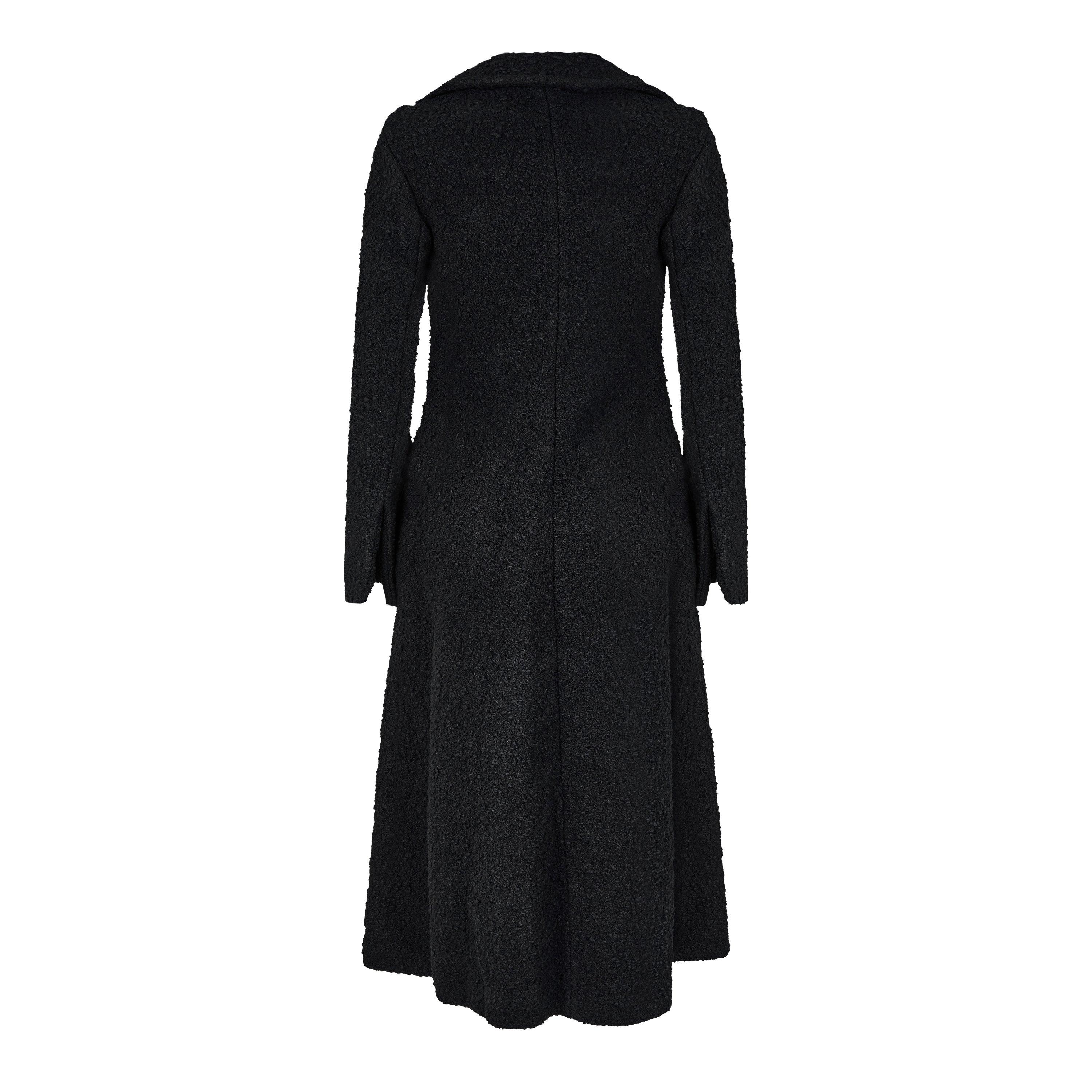 Black-Black - Bottega Veneta - Women's Structured Tailored Overcoat - 2