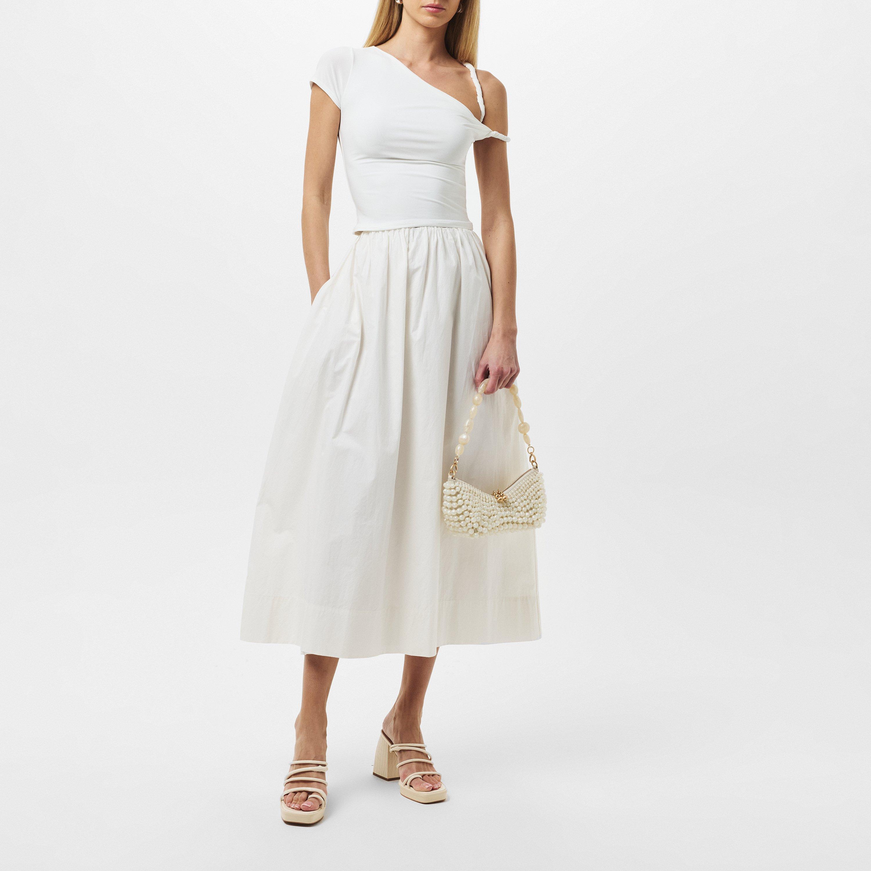 White - Missy Empire - Twist Strap Super Soft Top Womens - 6