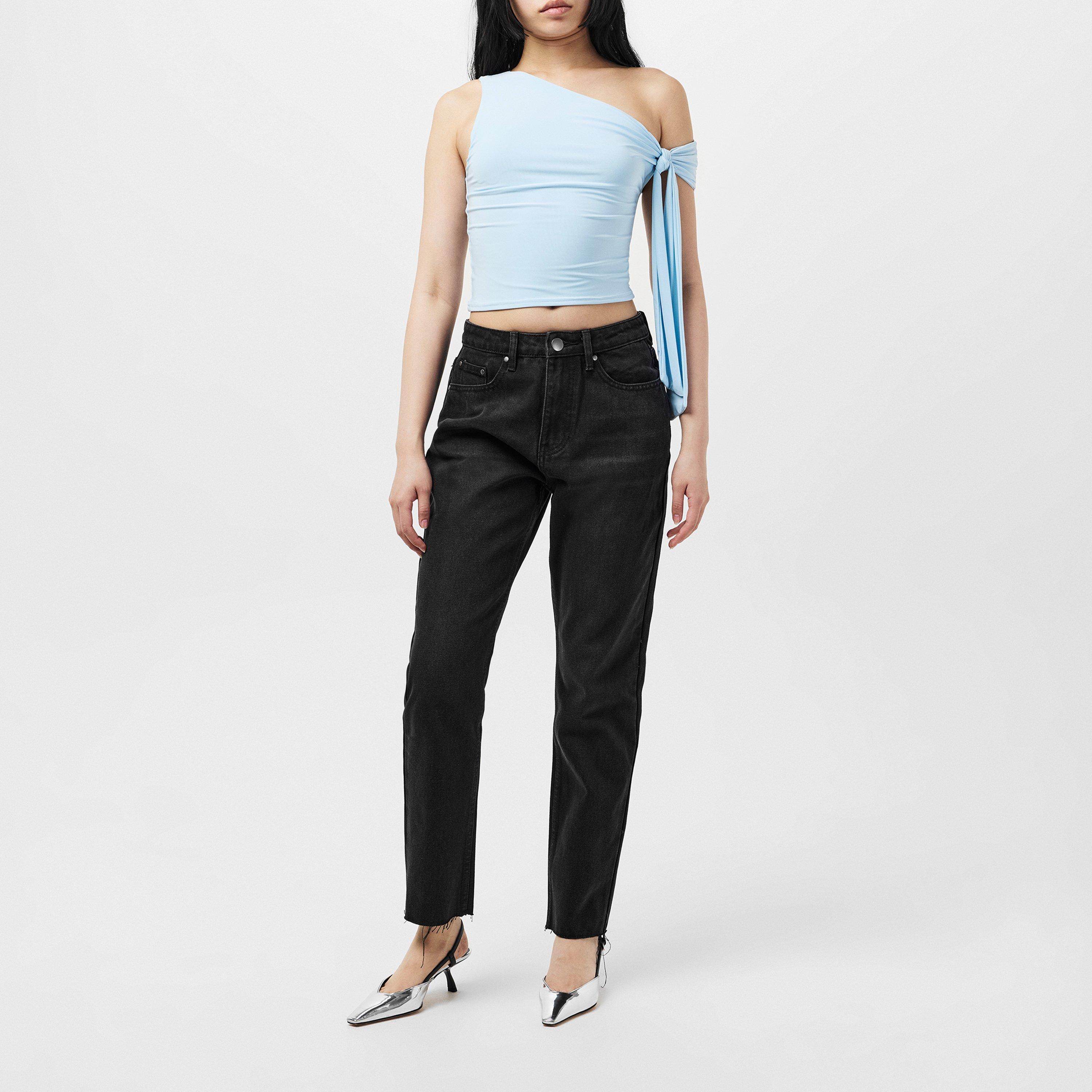 Blue - Missy Empire - Tie Shoulder Top Womens - 6