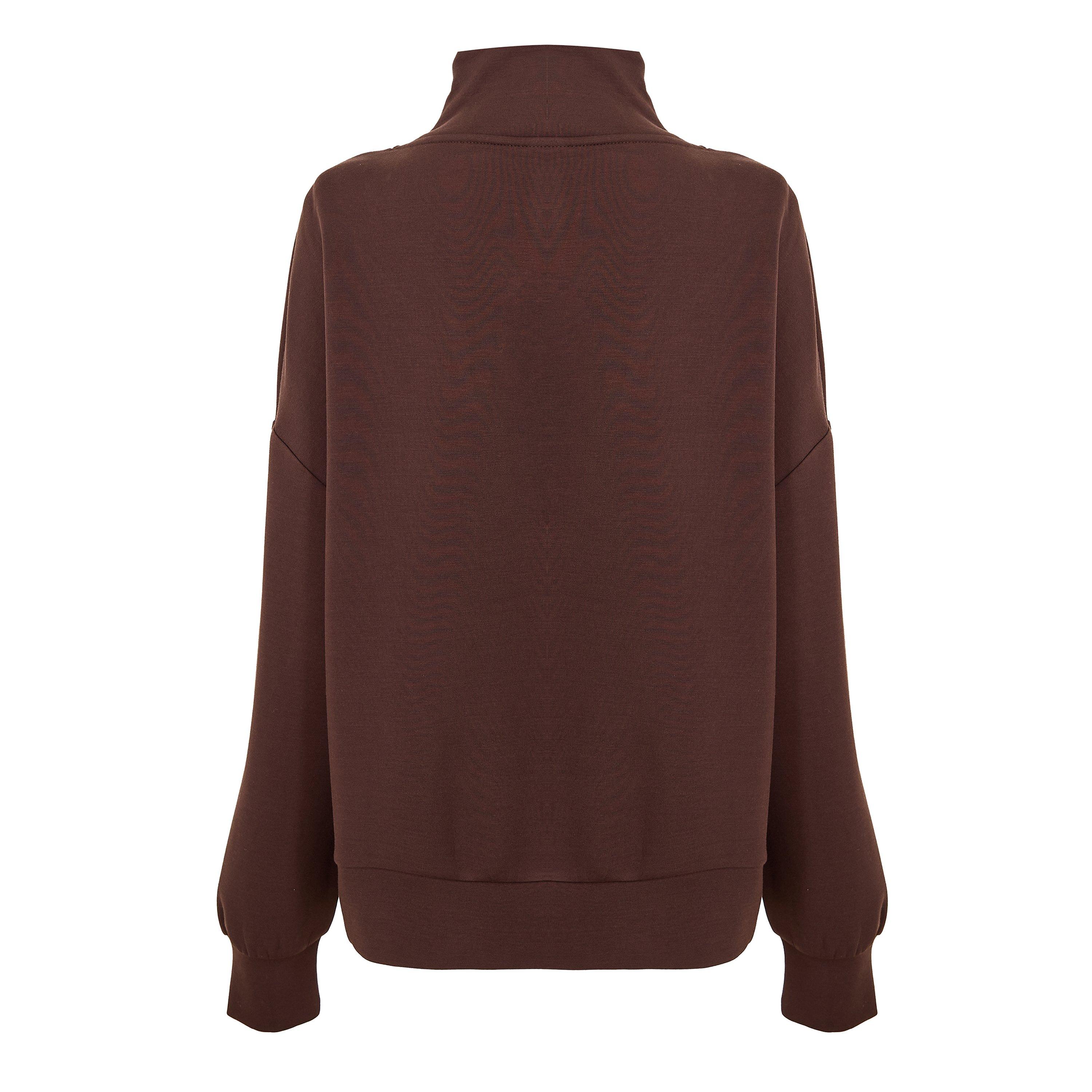 coffee bean - Varley - Hawley Half Zip Sweatshirt - 2