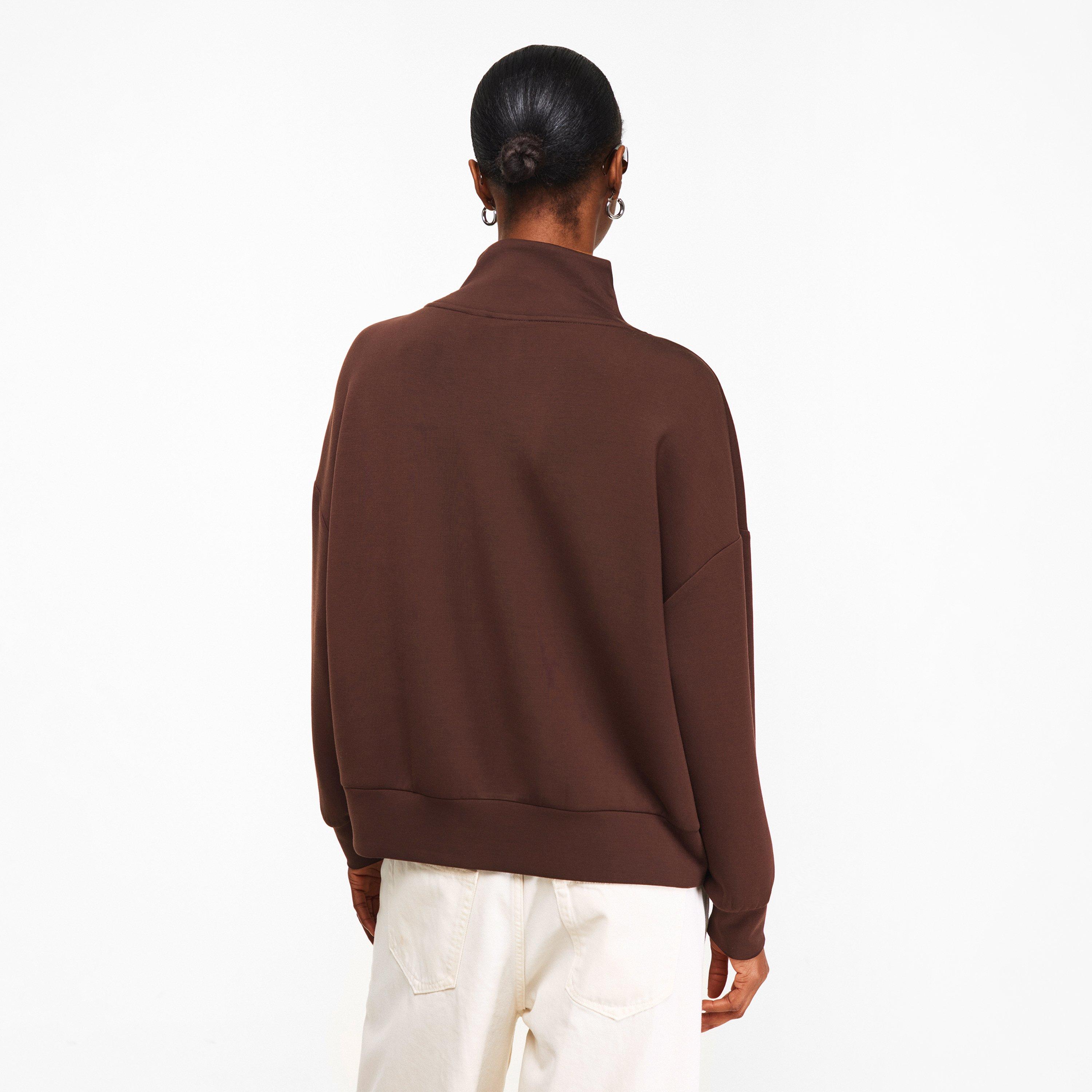 coffee bean - Varley - Hawley Half Zip Sweatshirt - 4