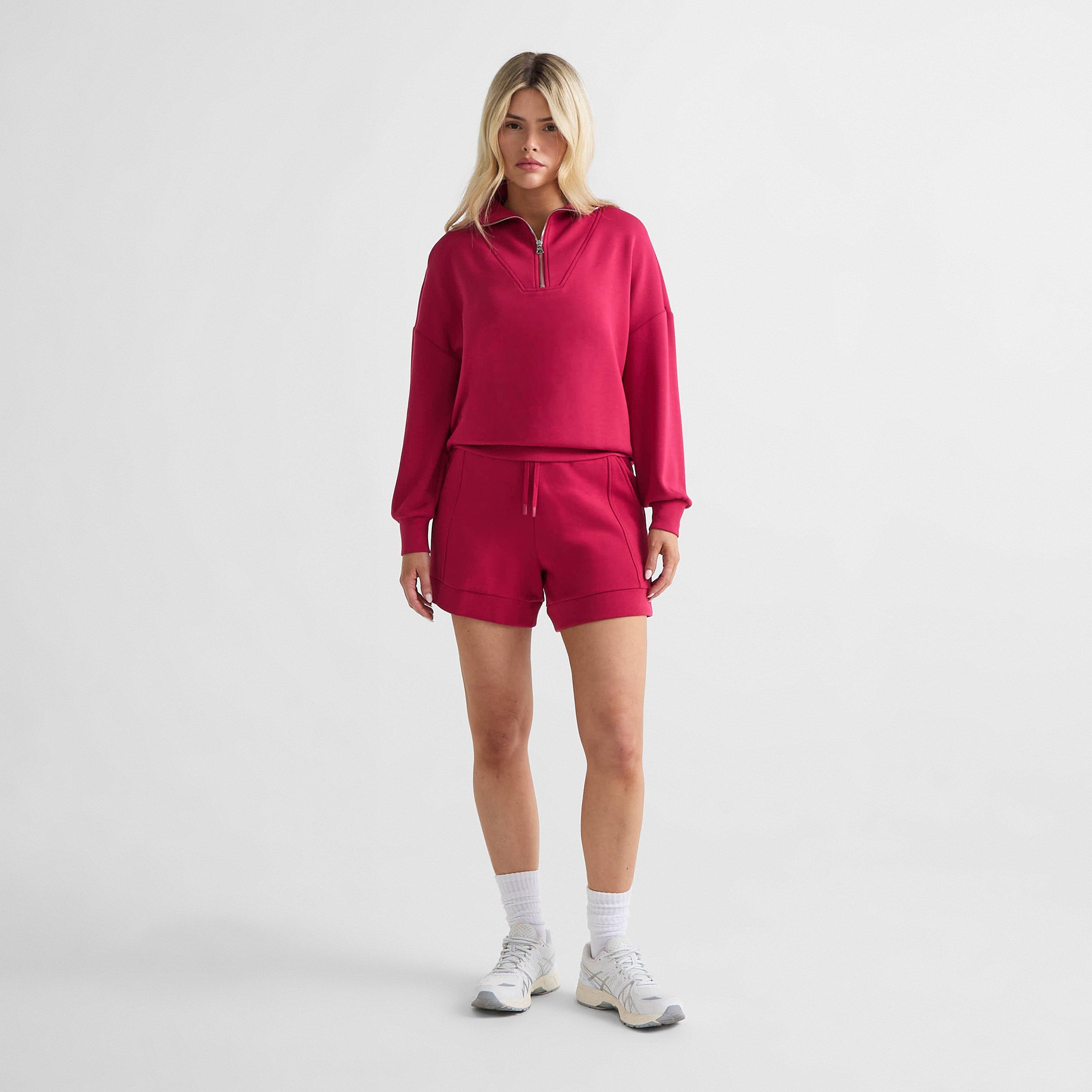 rich raspberry - Varley - Hawley Half Zip Sweatshirt - 6