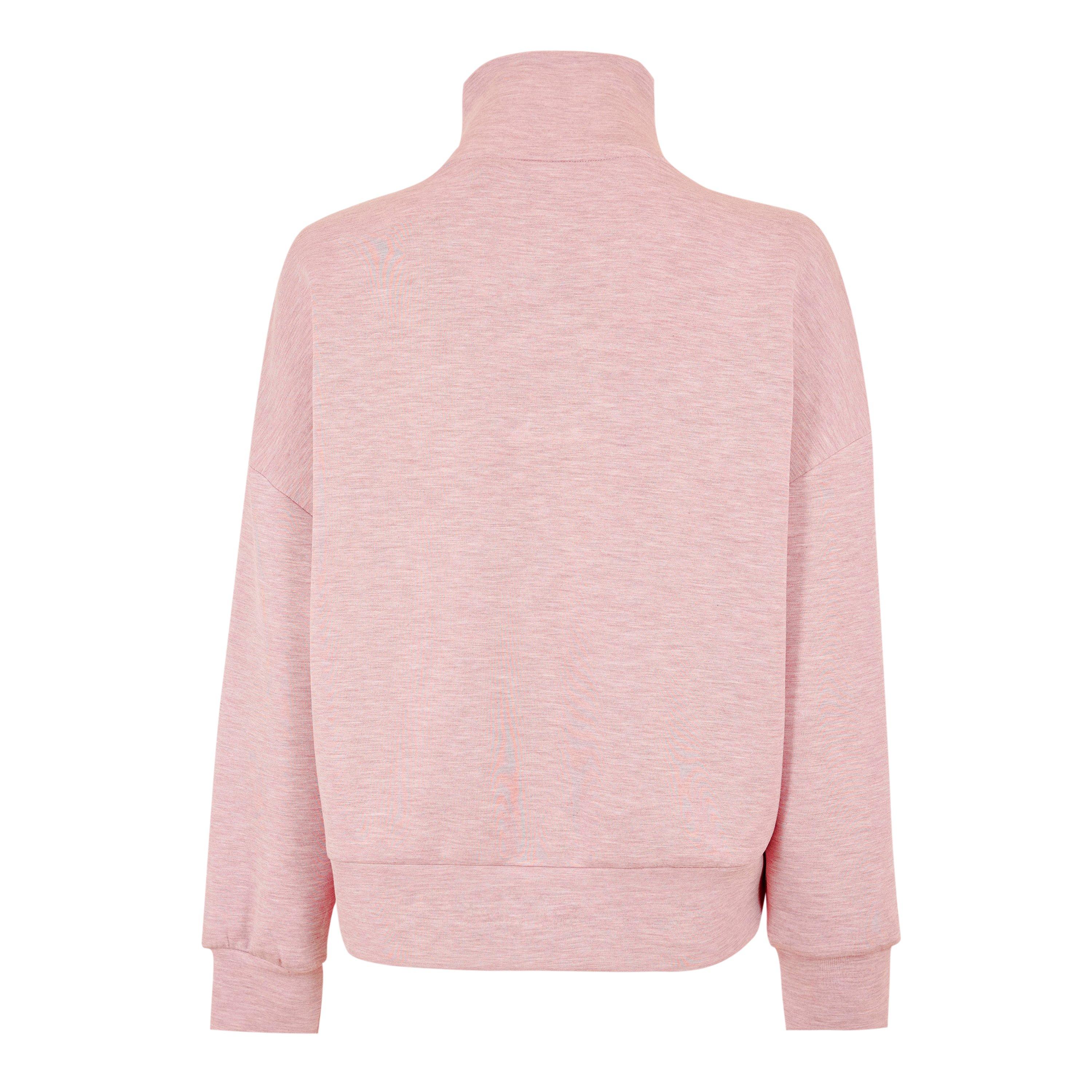 Rose Marl - Varley - Hawley Half Zip Sweatshirt - 2