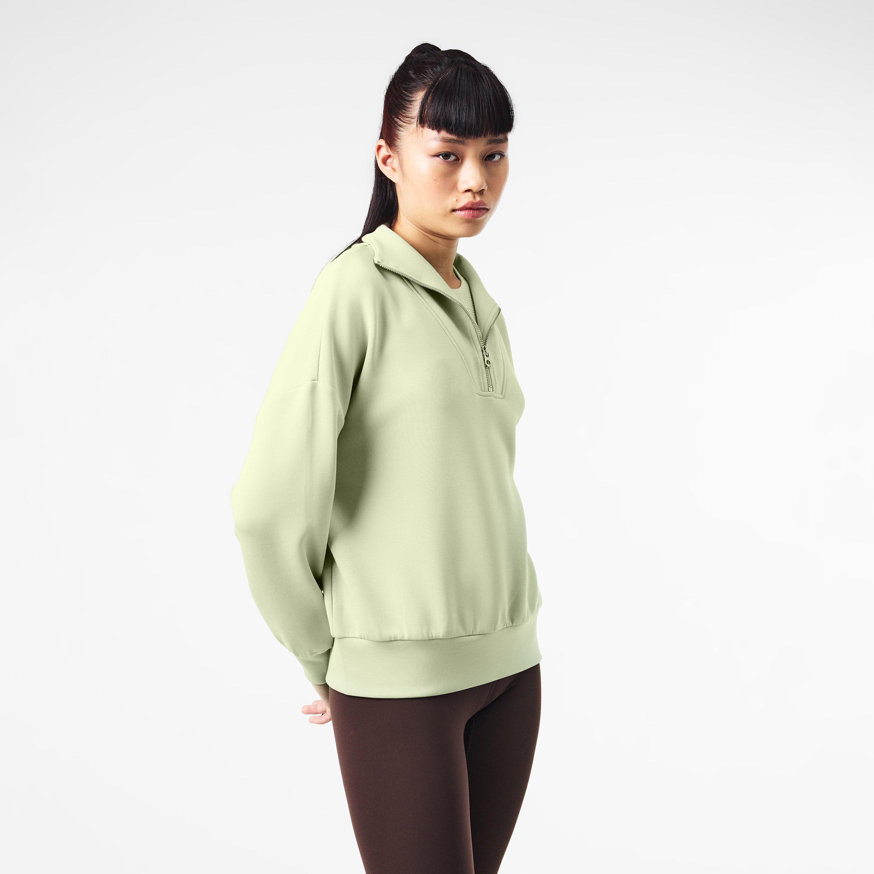 Snow Sage - Varley - Hawley Half Zip Sweatshirt - 3