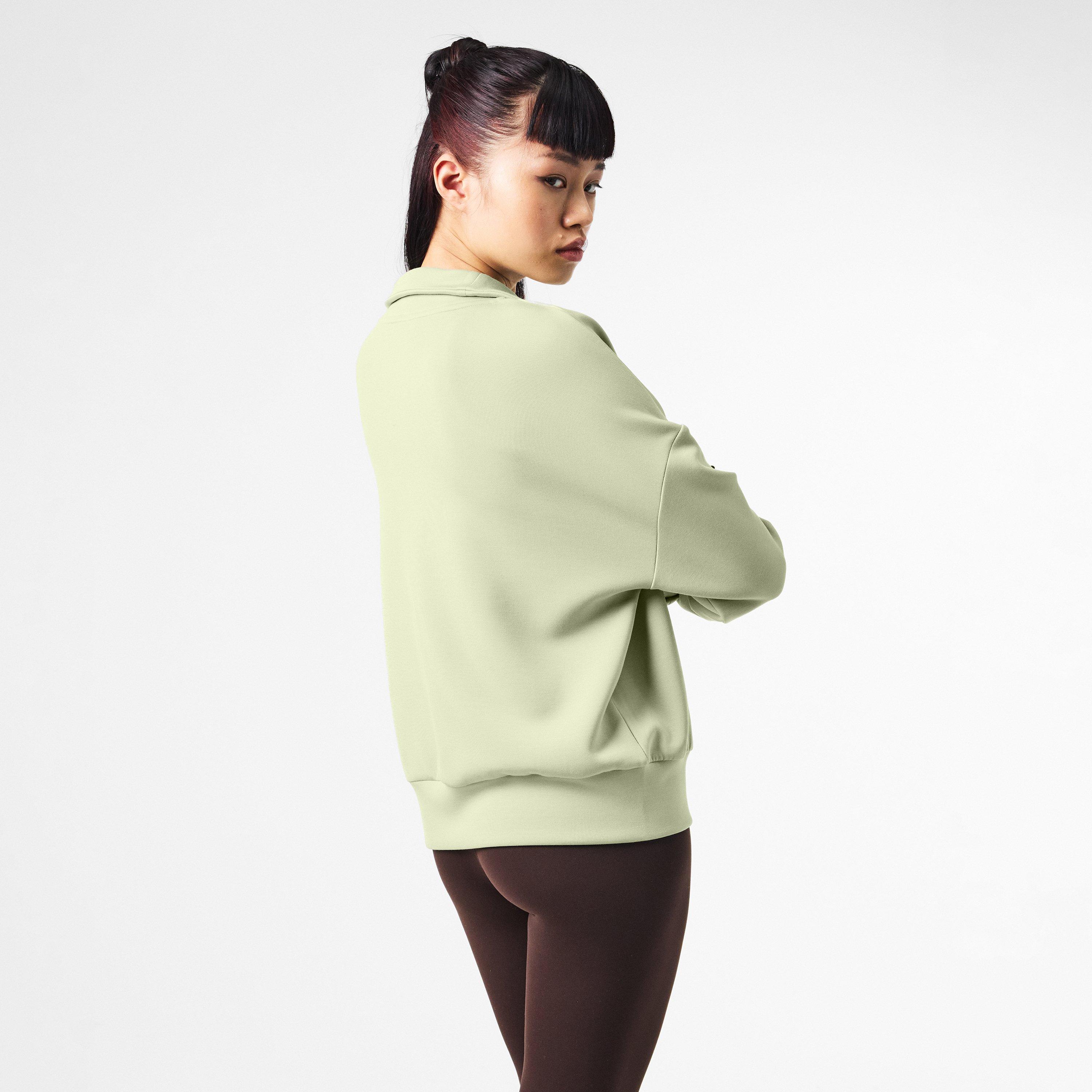 Snow Sage - Varley - Hawley Half Zip Sweatshirt - 4