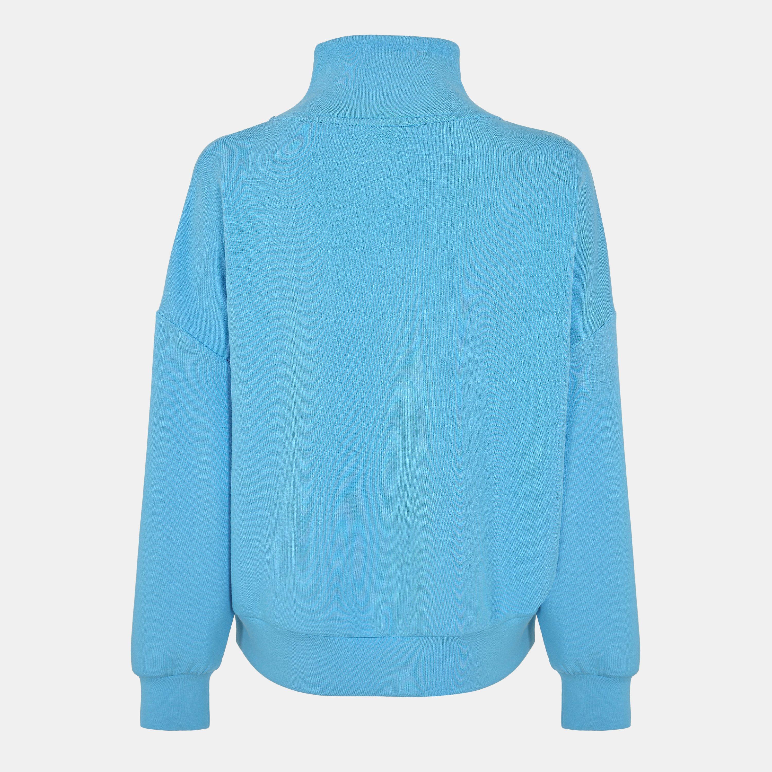 Azure Blue - Varley - Hawley Half Zip Sweatshirt - 2