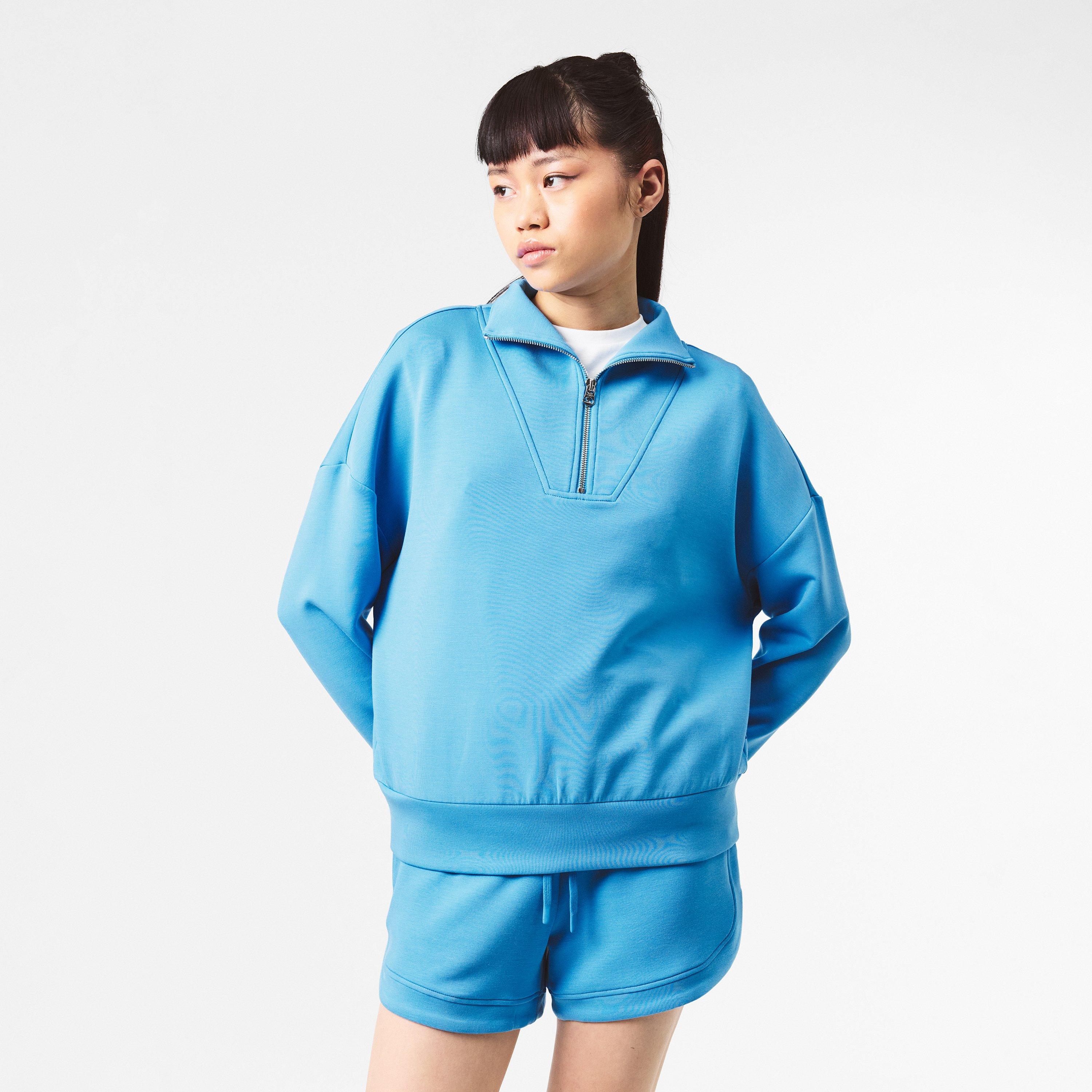 Azure Blue - Varley - Hawley Half Zip Sweatshirt - 3