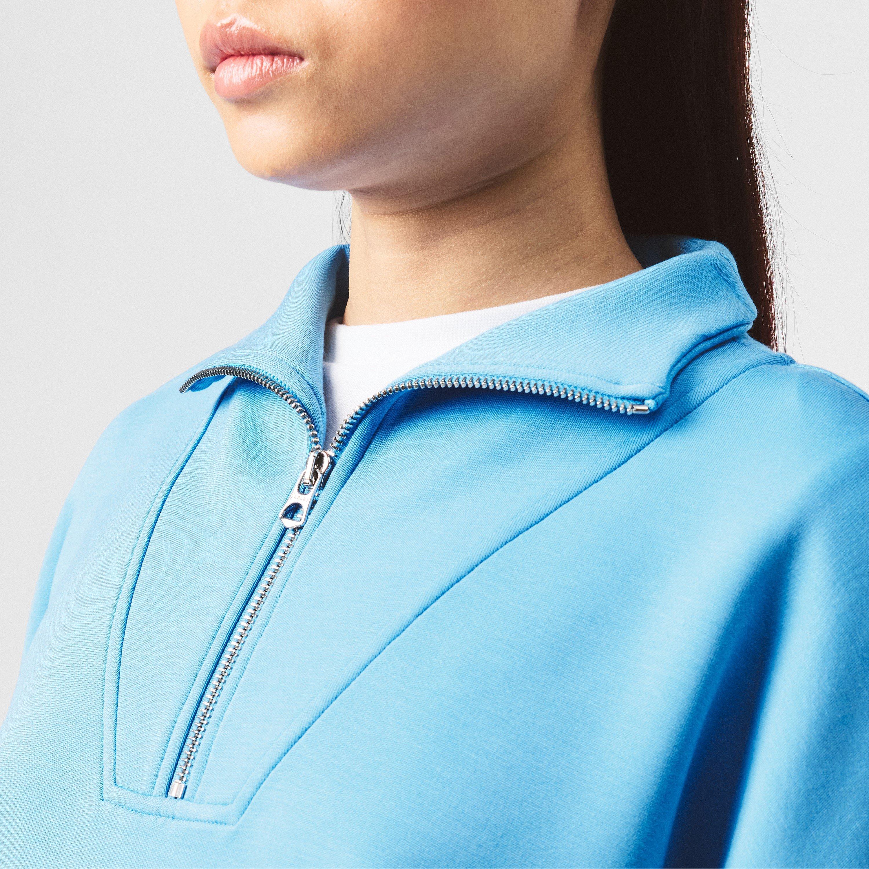 Azure Blue - Varley - Hawley Half Zip Sweatshirt - 5