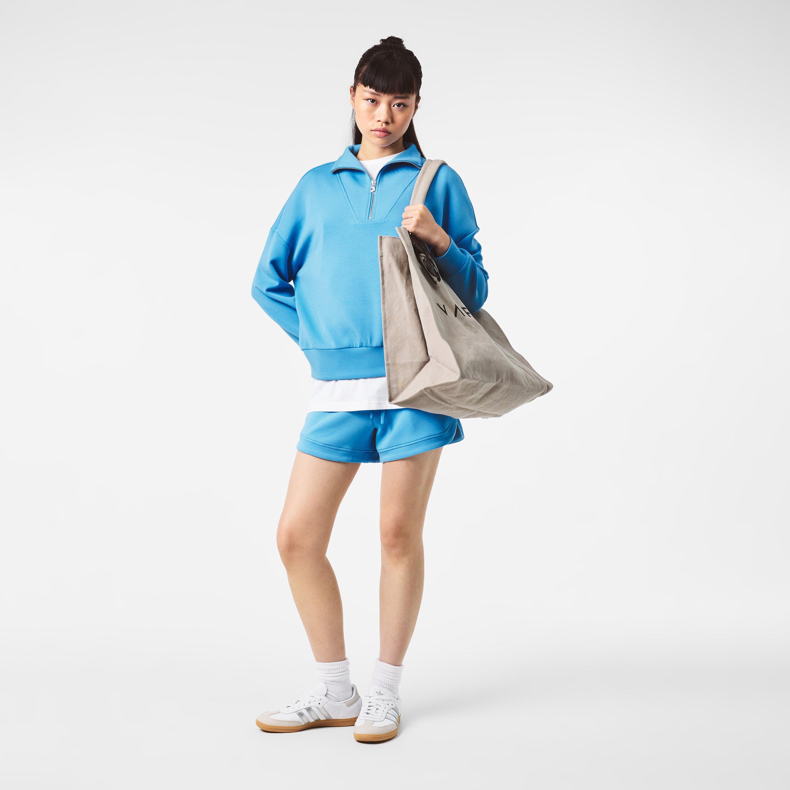 Azure Blue - Varley - Hawley Half Zip Sweatshirt - 6