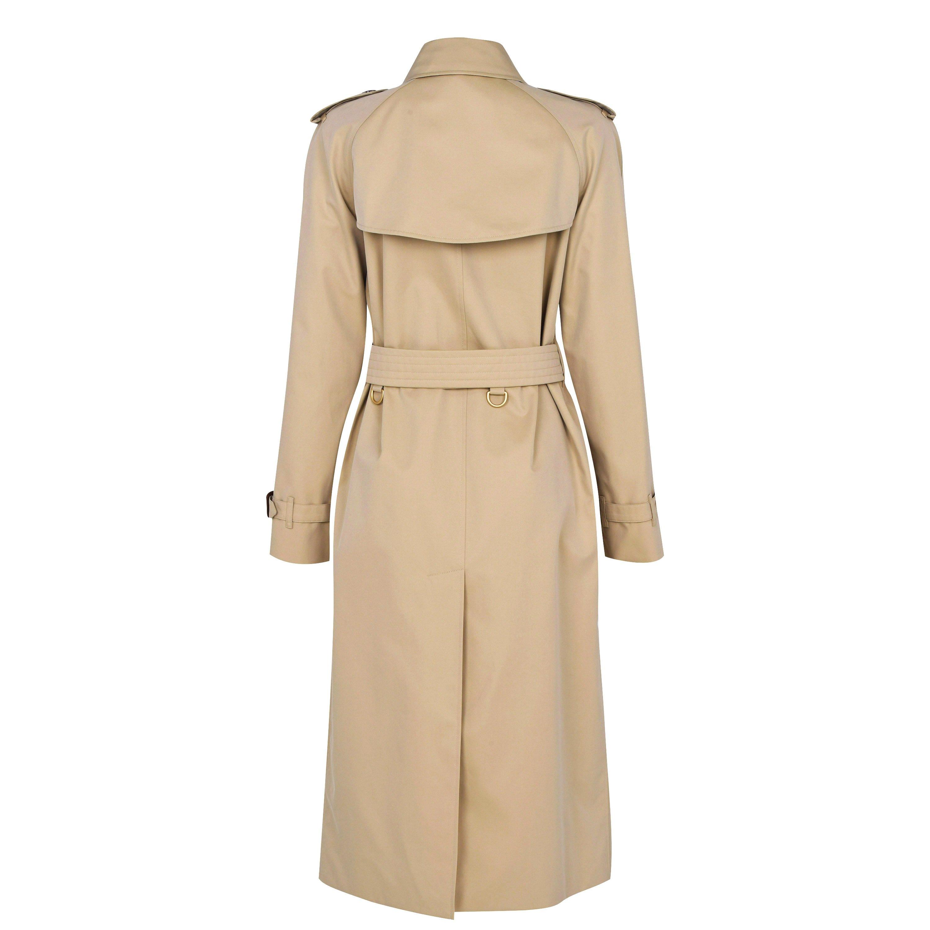 Honey A1366 - Burberry - Women's Check Cotton Waterloo Heritage Trench Coat - 2