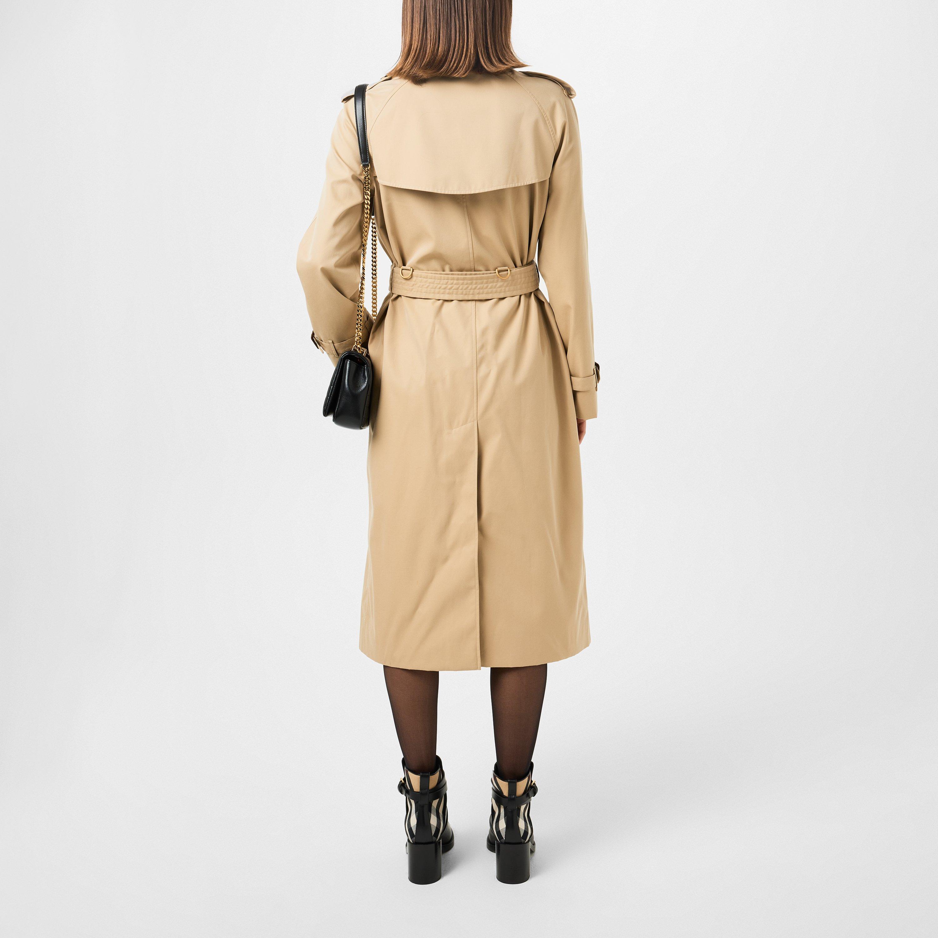Honey A1366 - Burberry - Women's Check Cotton Waterloo Heritage Trench Coat - 4