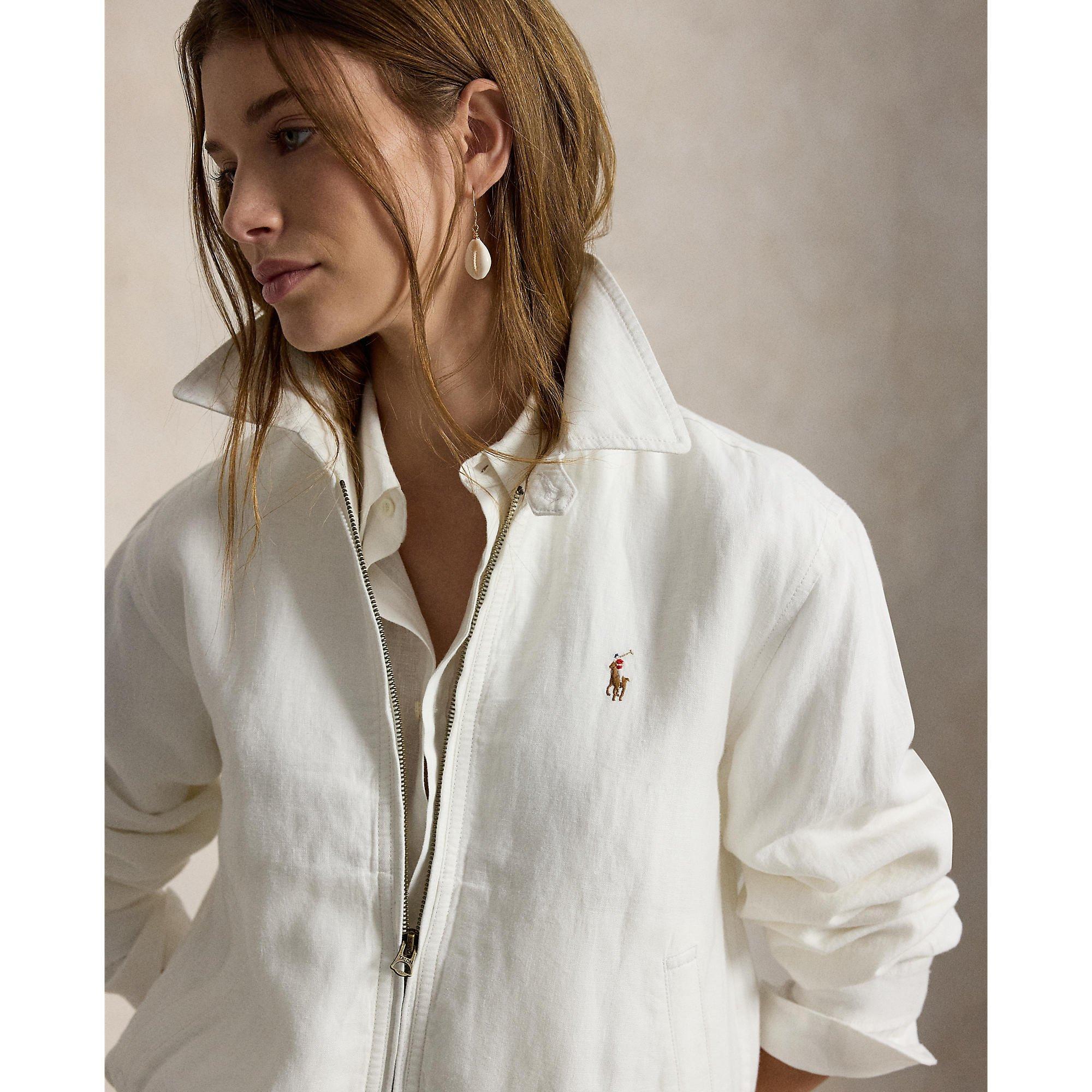 POLO Ralph Lauren　スイングトップ　白　L　MadeInUSA Polo Ralph Lauren | Women's Windbreaker | HARVEY NICHOLS