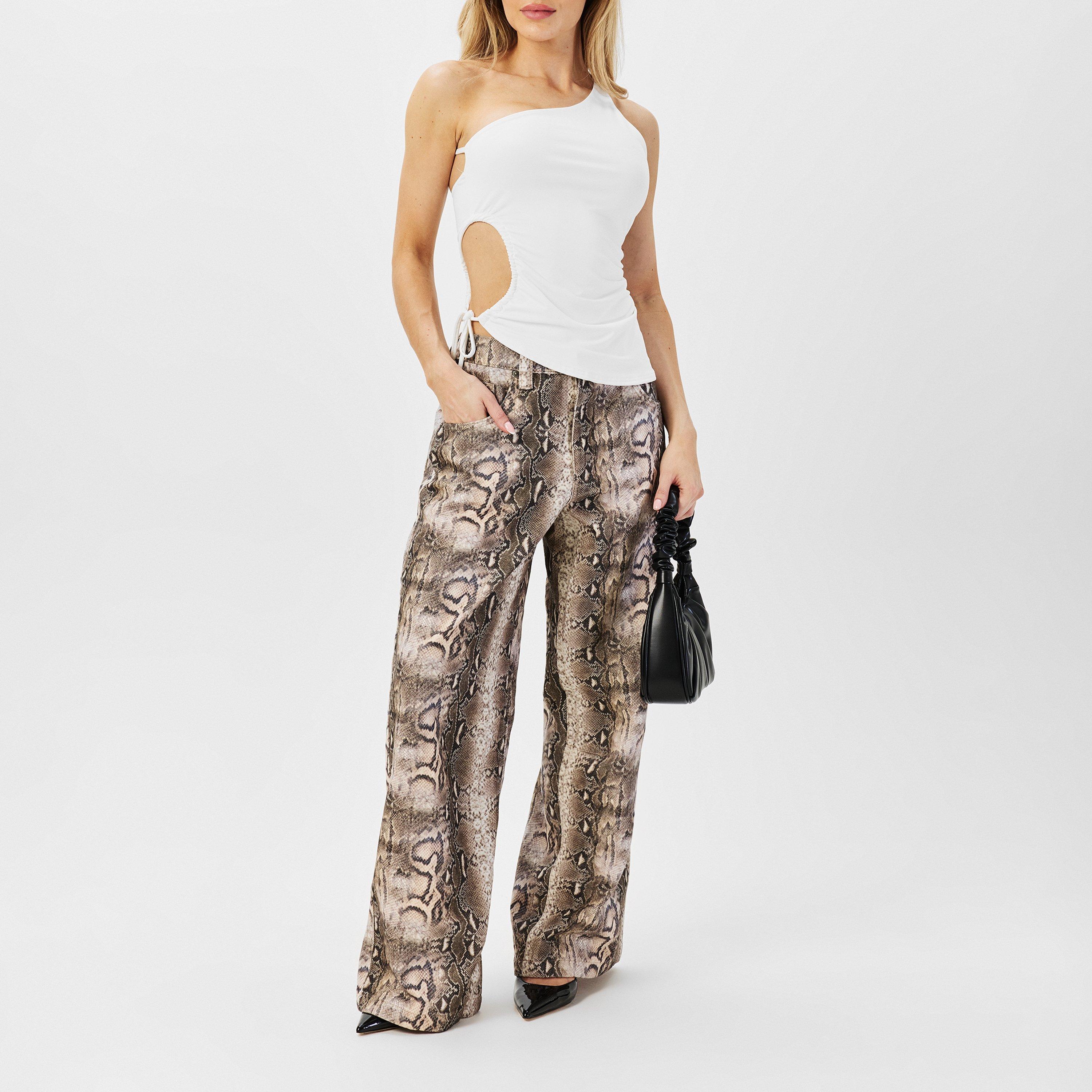 Hvid - Missy Empire - Asymmetric Cut Out Top Womens - 6