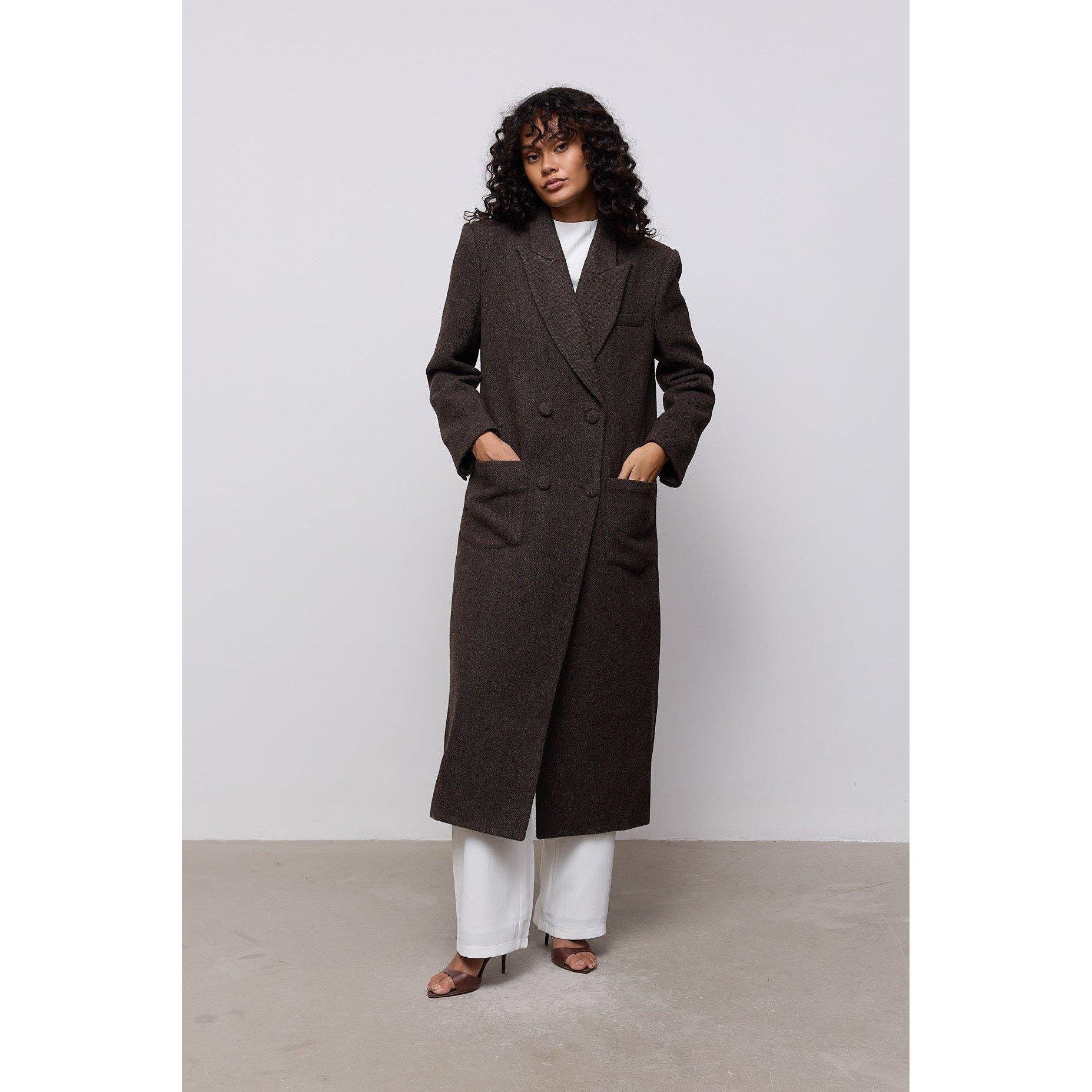 Brown Twd - Odd Muse - Odd Muse Tweed Coat - 1