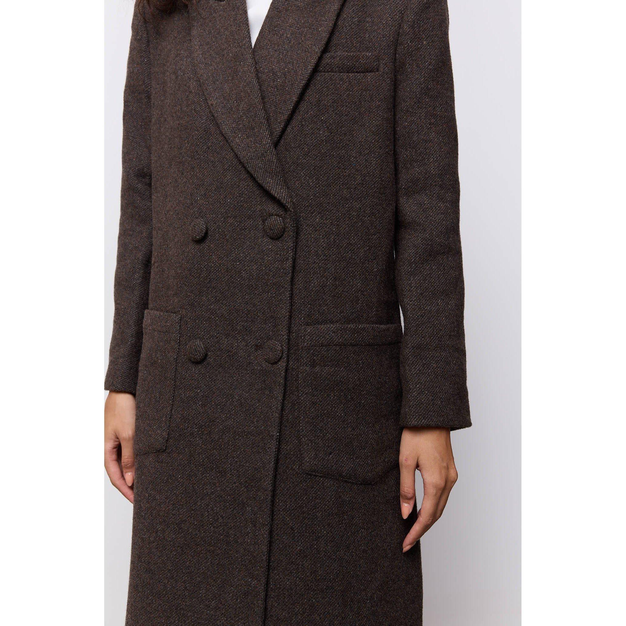 Brown Twd - Odd Muse - Odd Muse Tweed Coat - 3