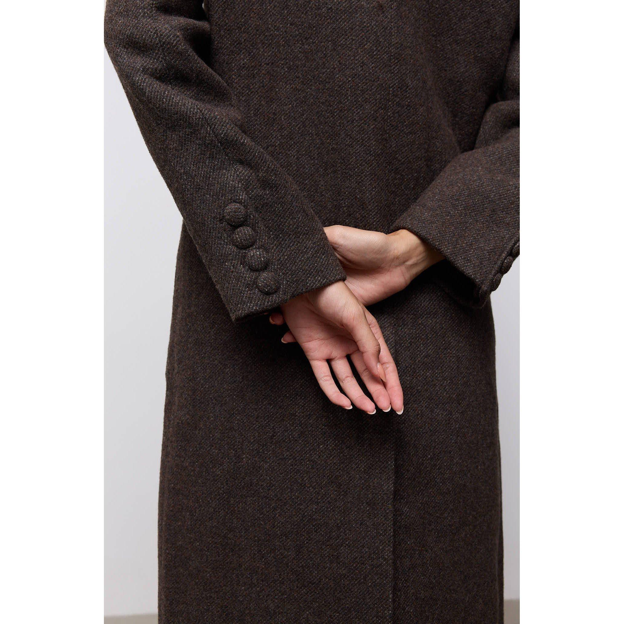 Brown Twd - Odd Muse - Odd Muse Tweed Coat - 5