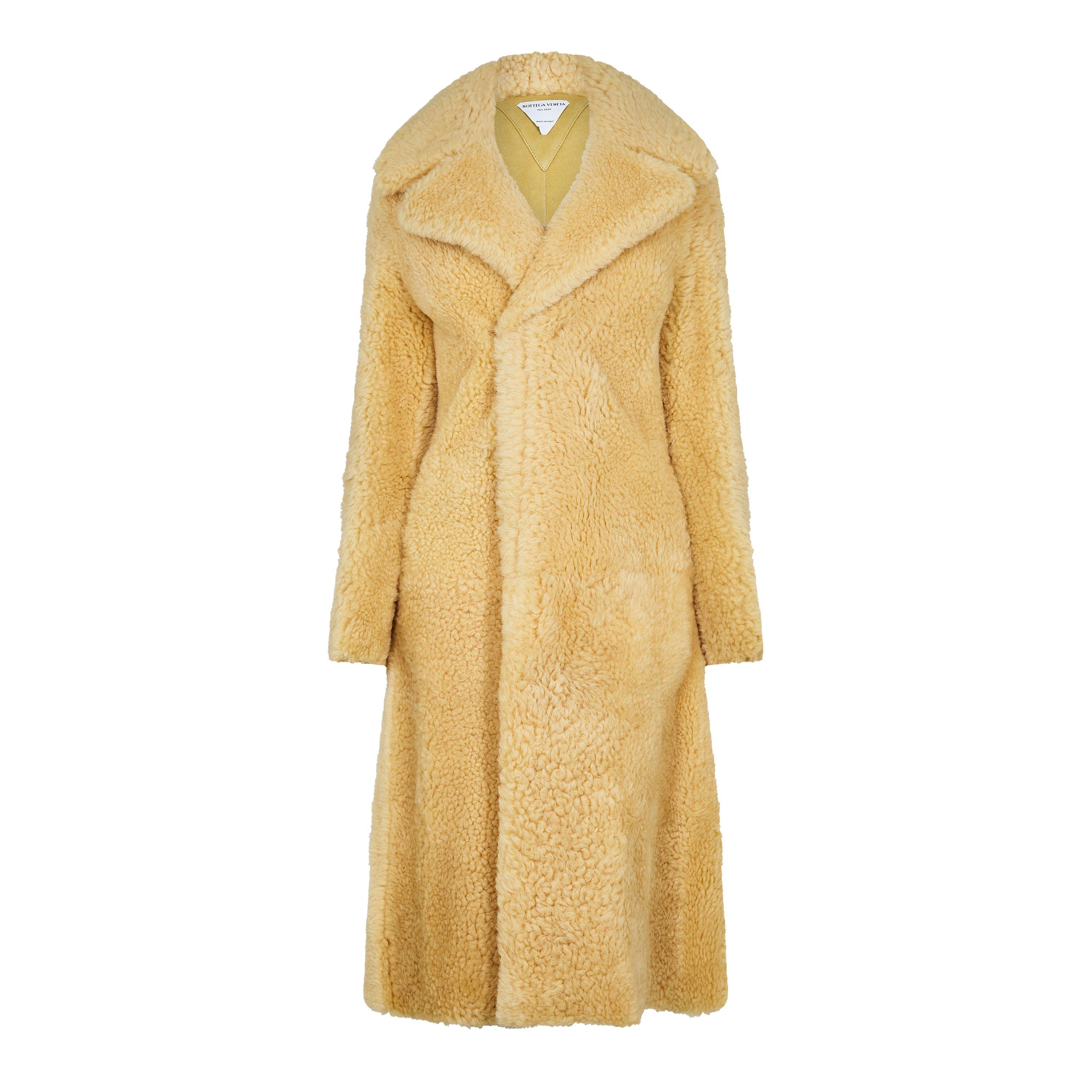 Bottega Veneta Women's Tailored Fit Fur Coat - Butter - Size 6 (38)