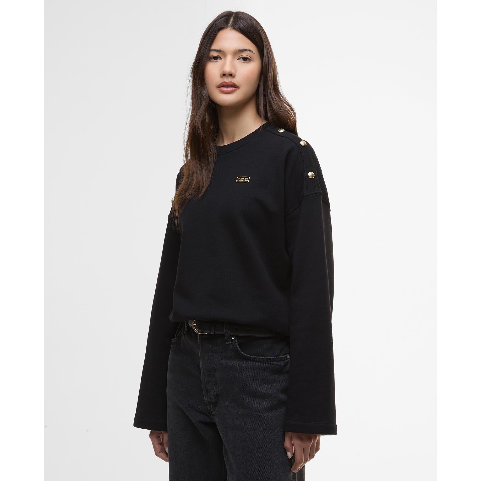 Black - Barbour International - Juliana Sweatshirt - 2