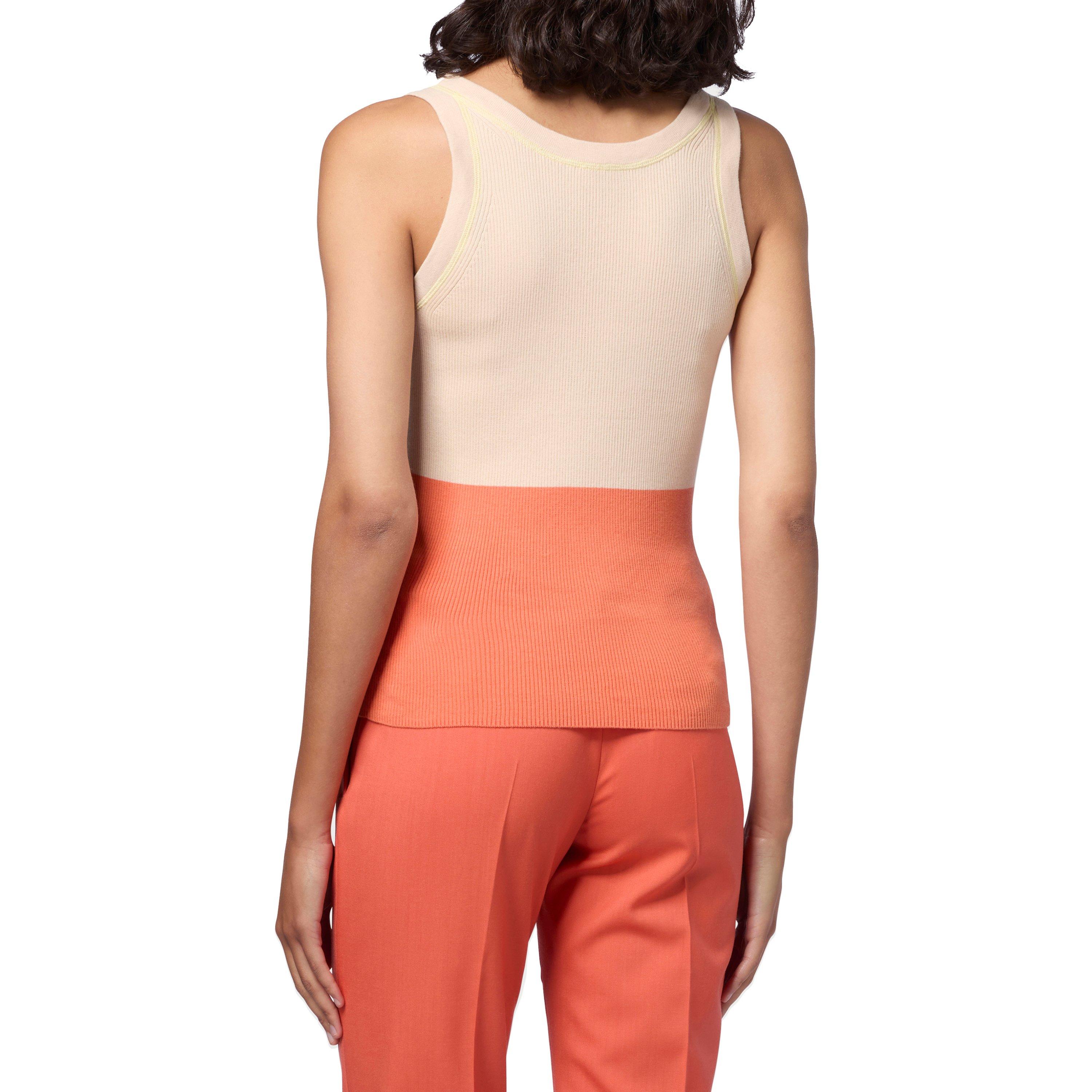 Whites - PS Paul Smith - Women's Two Tone Knitted Top - 3