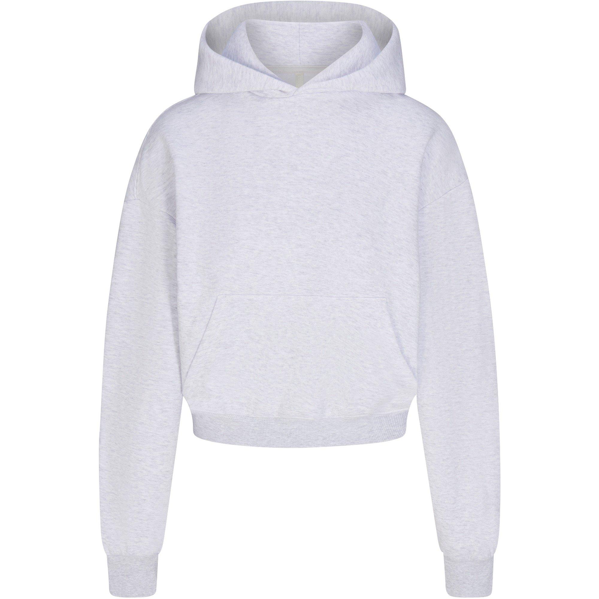 L Heather Grey - SKIMS - SKIMS Cropped Hoody Ld64 - 1