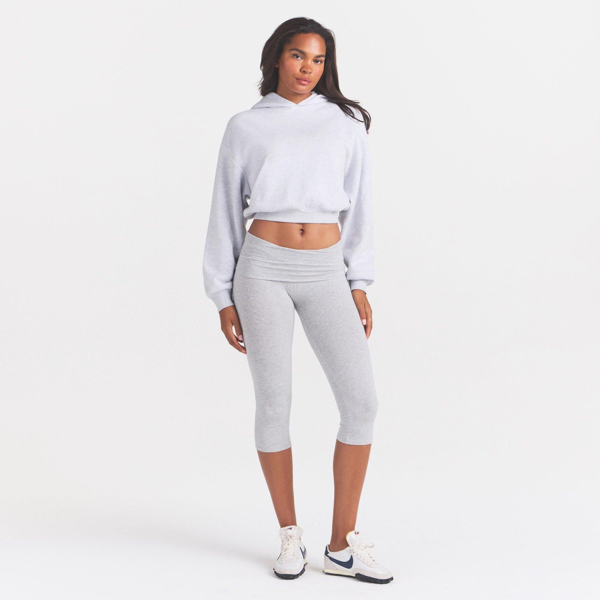 L Heather Grey - SKIMS - SKIMS Cropped Hoody Ld64 - 4