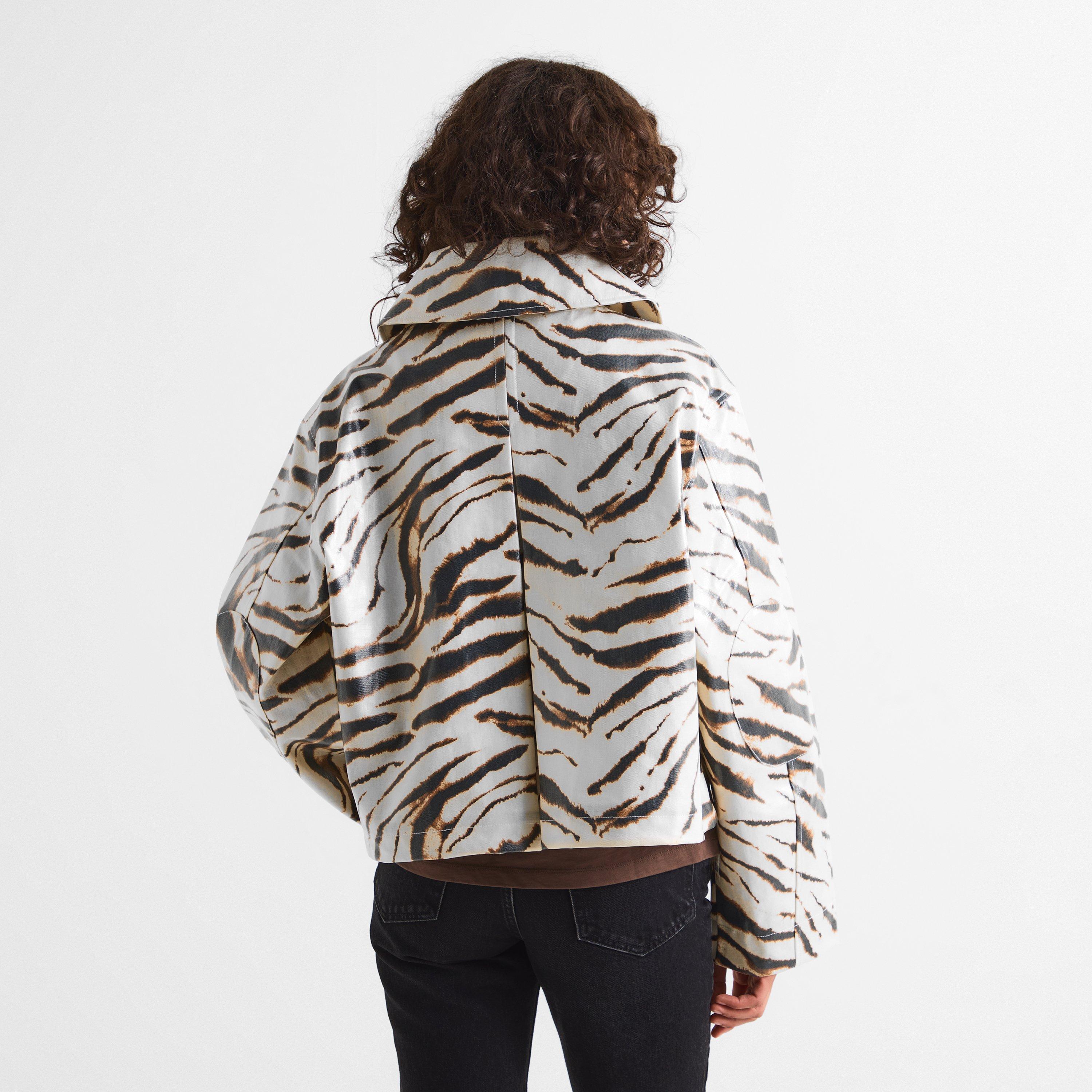Egret - Ganni - Women's Canvas Barn Jacket - 4
