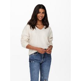 Only Rica Long Sleeve V Neck Knitted Top