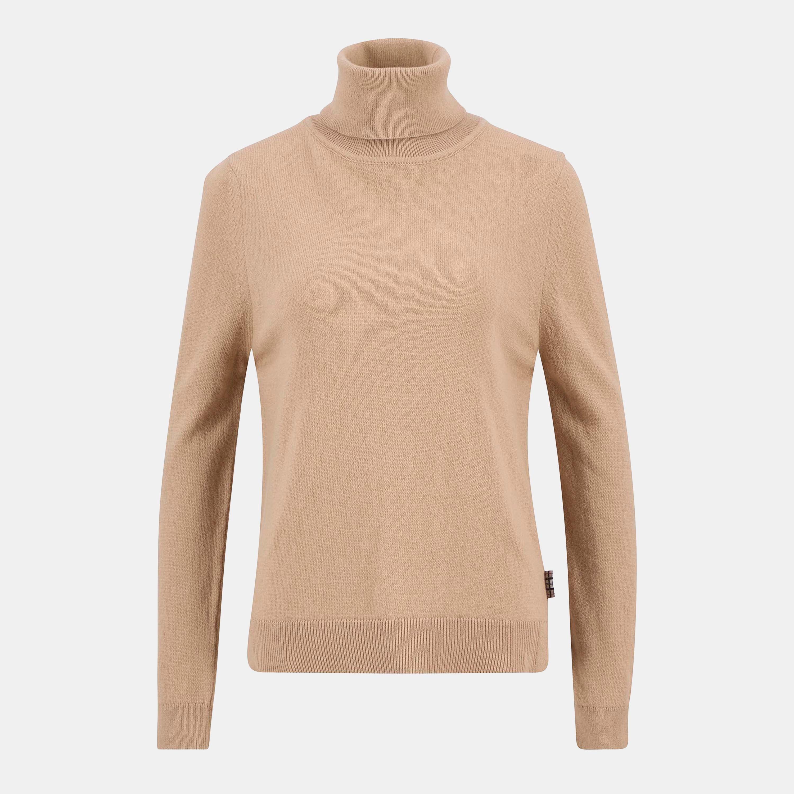 Barbour Pendle Roll-Neck Jumper - P Camel/Hessian - Size 14 (L)