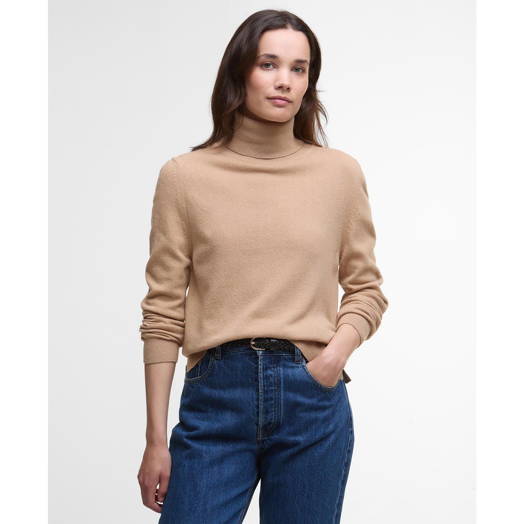 P Camel/Hessian - Barbour - Pendle Roll-Neck Jumper - 2