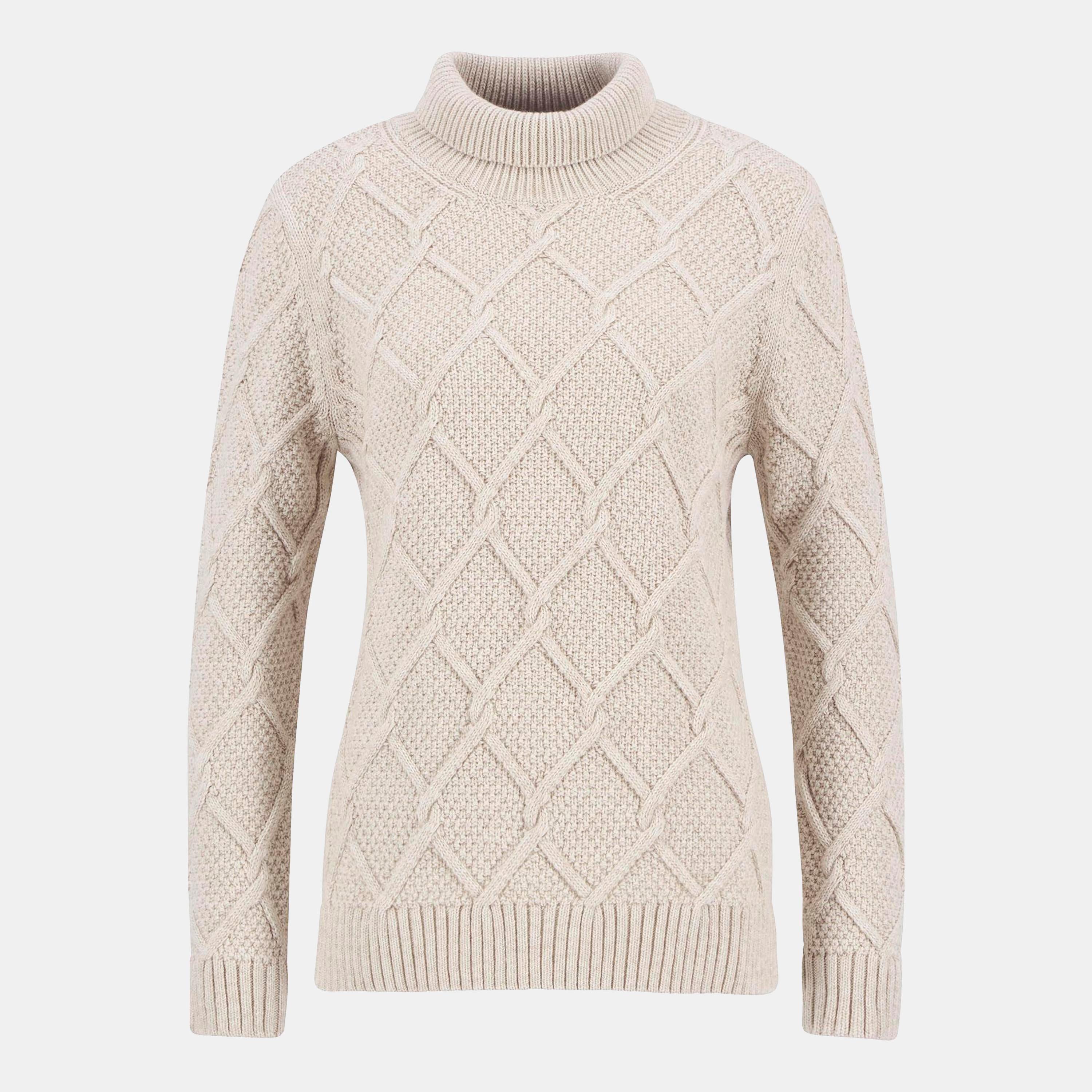 Oatmeal - Barbour - Burne Roll Neck Jumper - 1