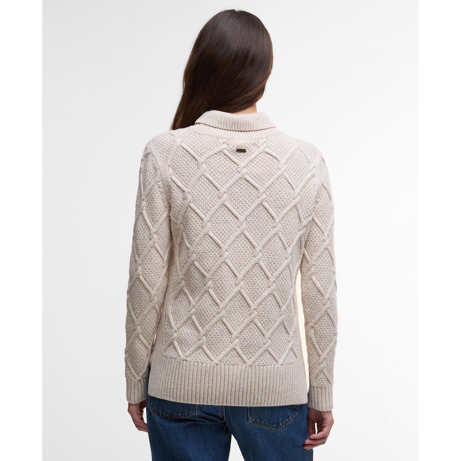 Oatmeal - Barbour - Burne Roll Neck Jumper - 3