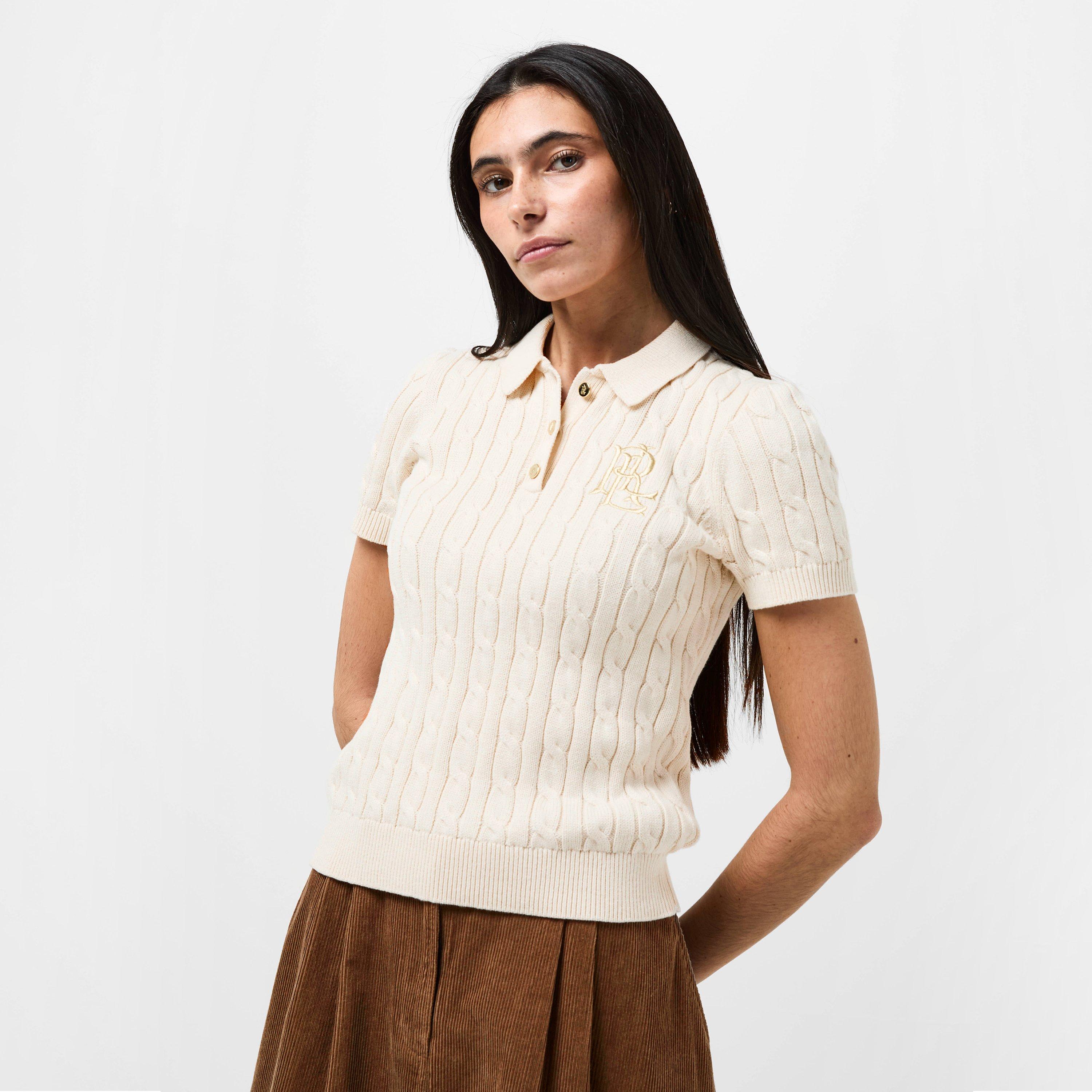 Masc Cream - Lauren by Ralph Lauren - LRL Natrissa Knt Plo Ld61 - 3