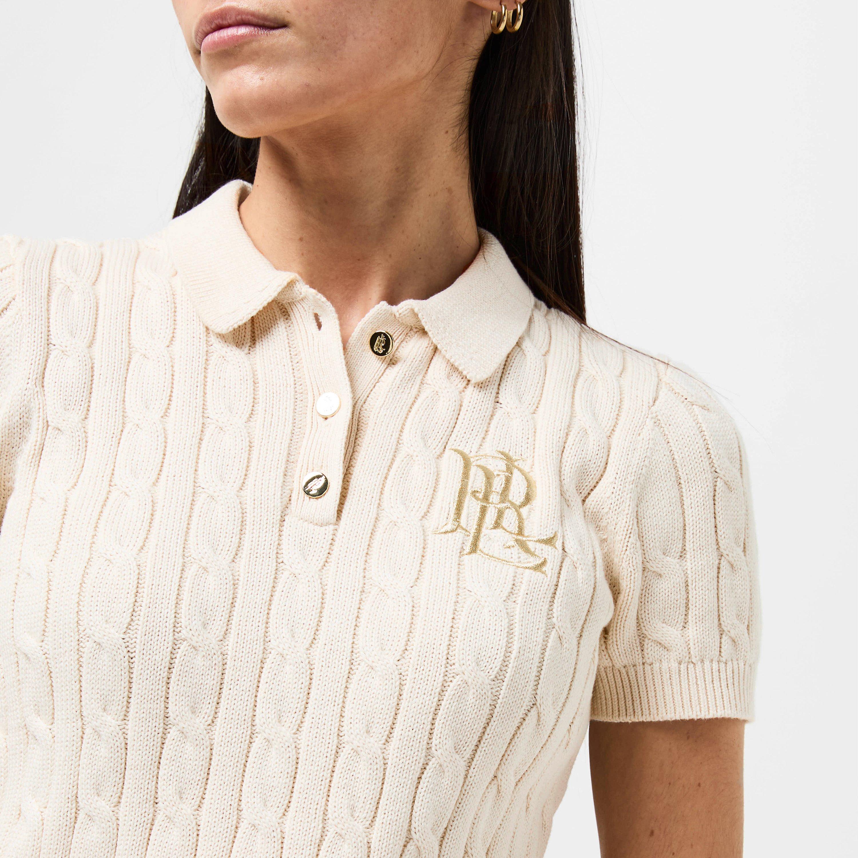 Masc Cream - Lauren by Ralph Lauren - LRL Natrissa Knt Plo Ld61 - 5