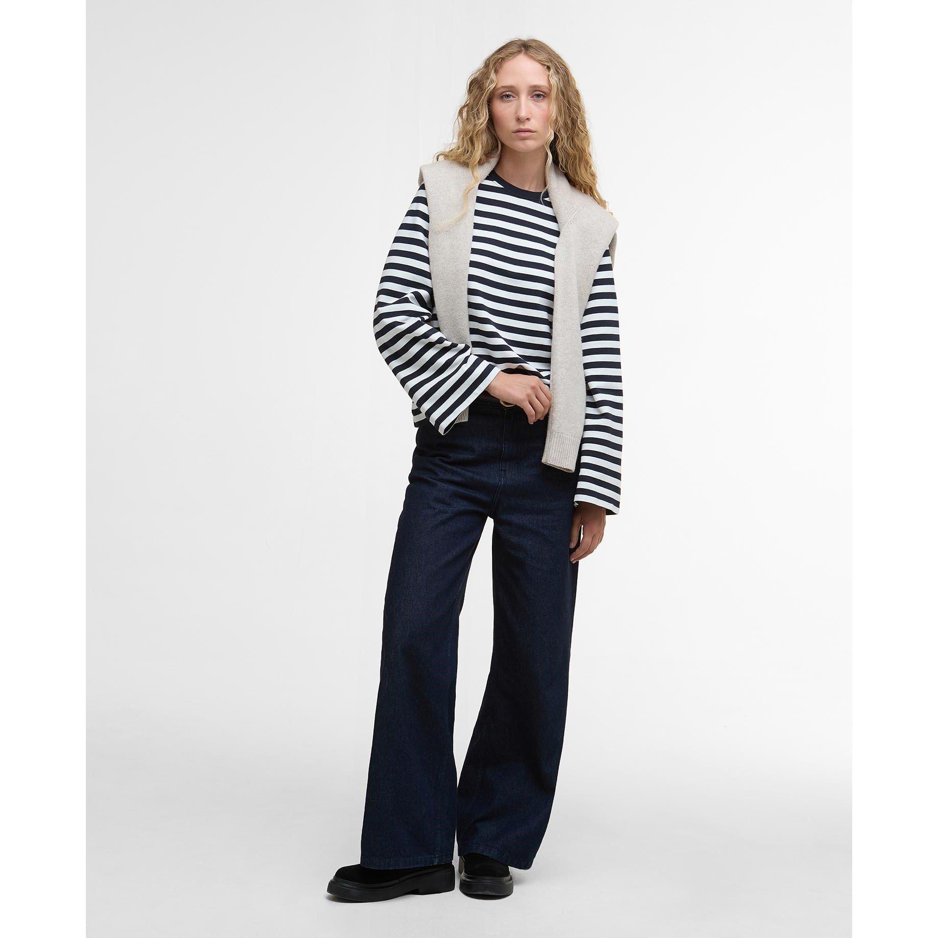 Dark Navy Str - Barbour - Robyn Striped Sweatshirt - 6