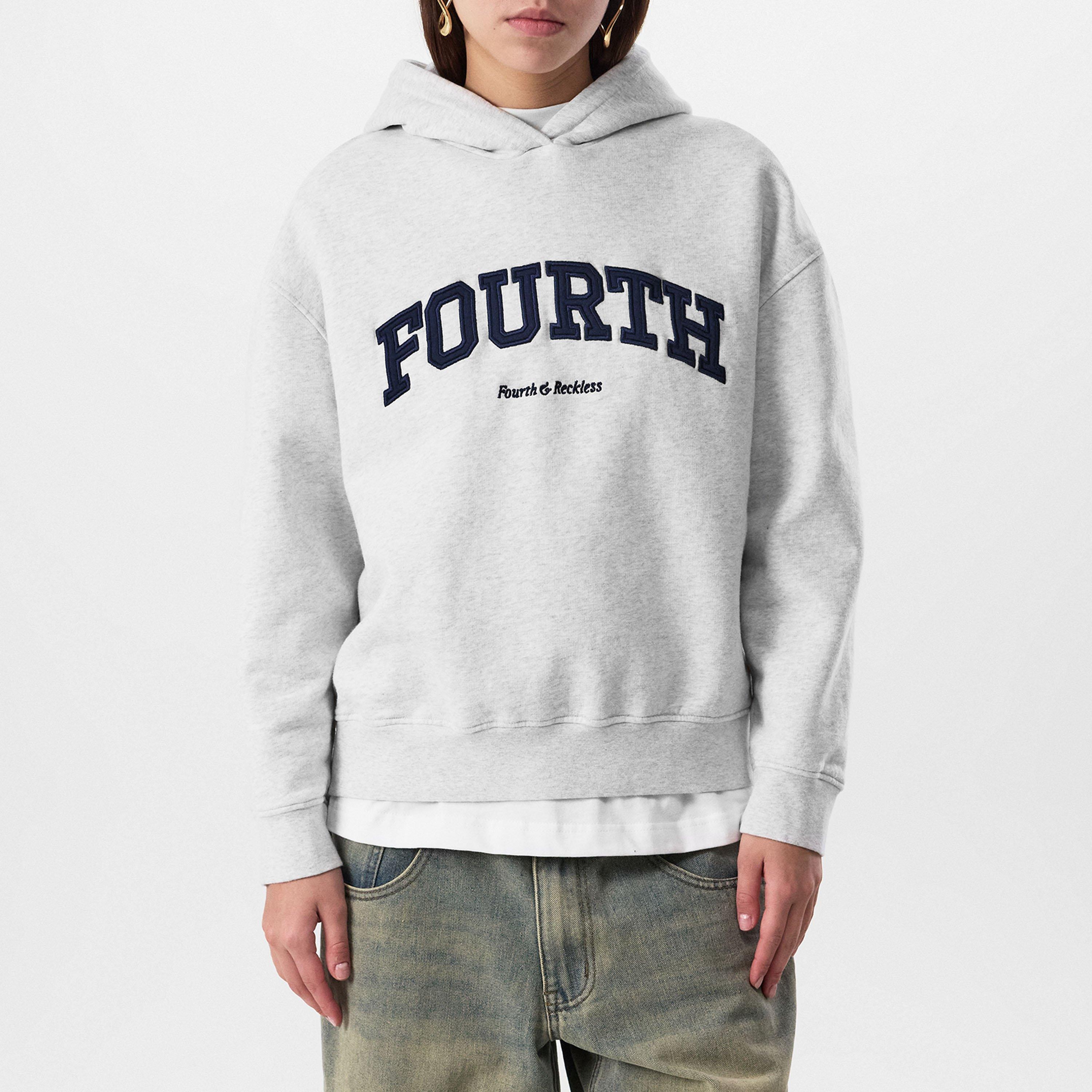 Grey Marl - 4th and Reckless - Womens Cara Hoodie - 3