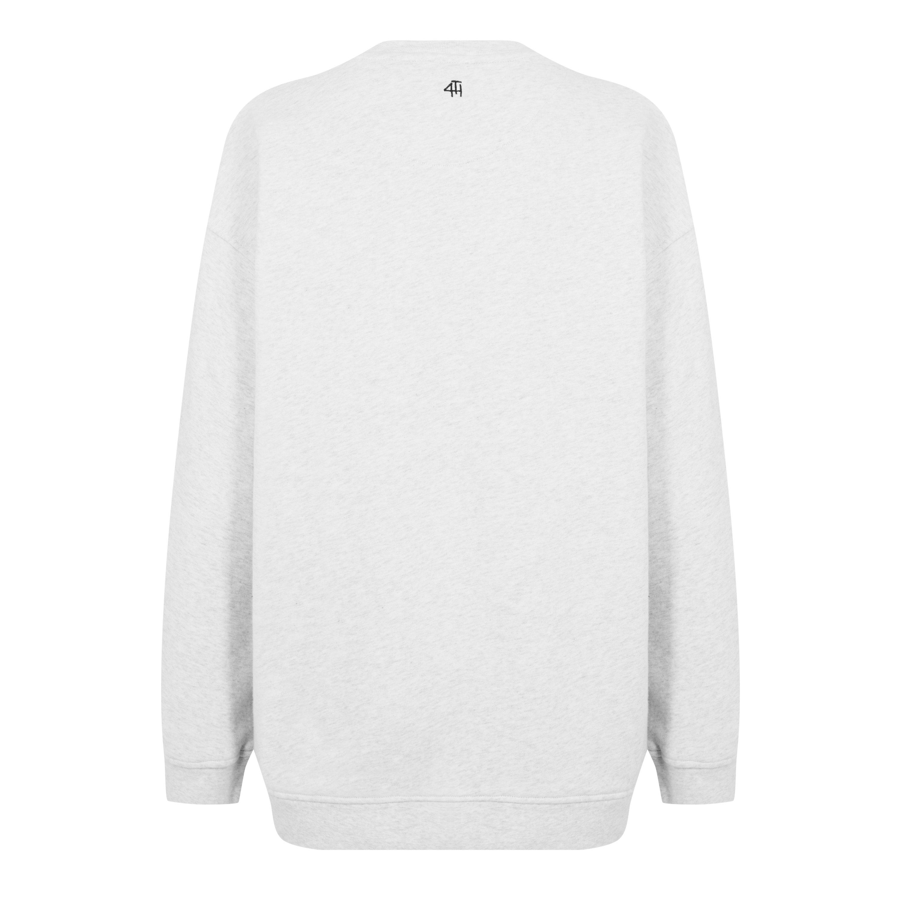 Grey Marl - 4th and Reckless - Jen Longline Sweatshirt - 2