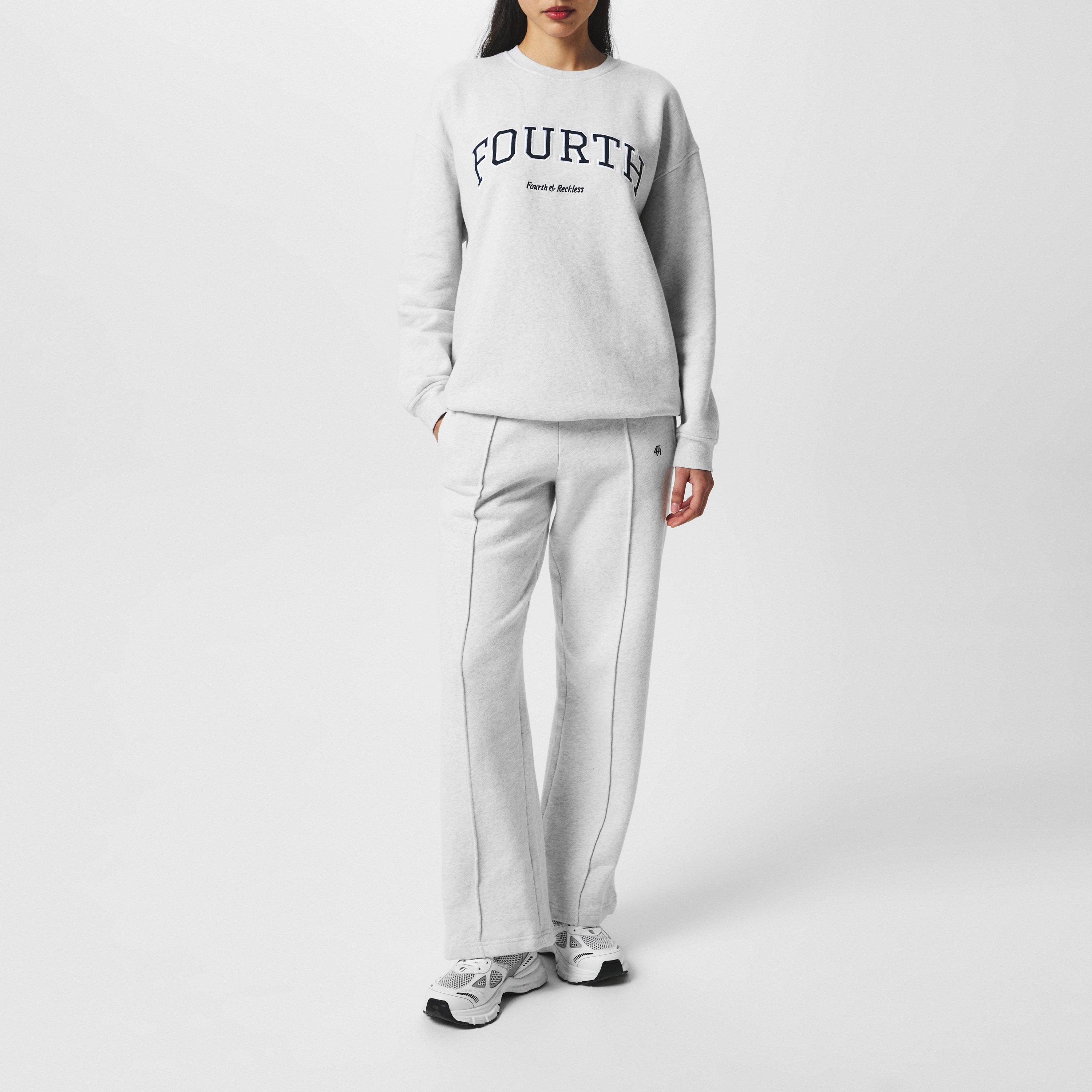 Grey Marl - 4th and Reckless - Jen Longline Sweatshirt - 5