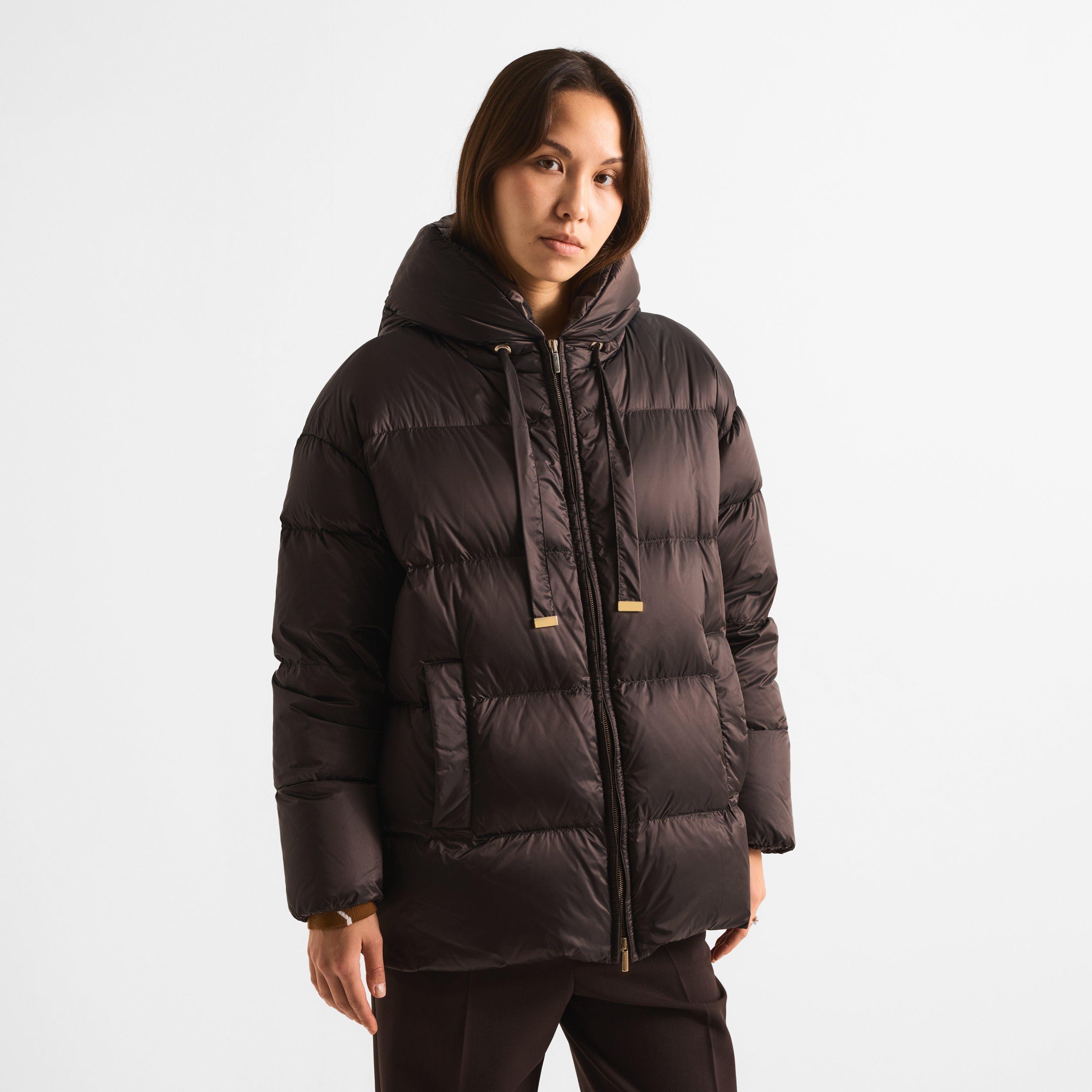 Dark Brown - Max Mara - Women's Duck-Down Quilted Jacket - 3