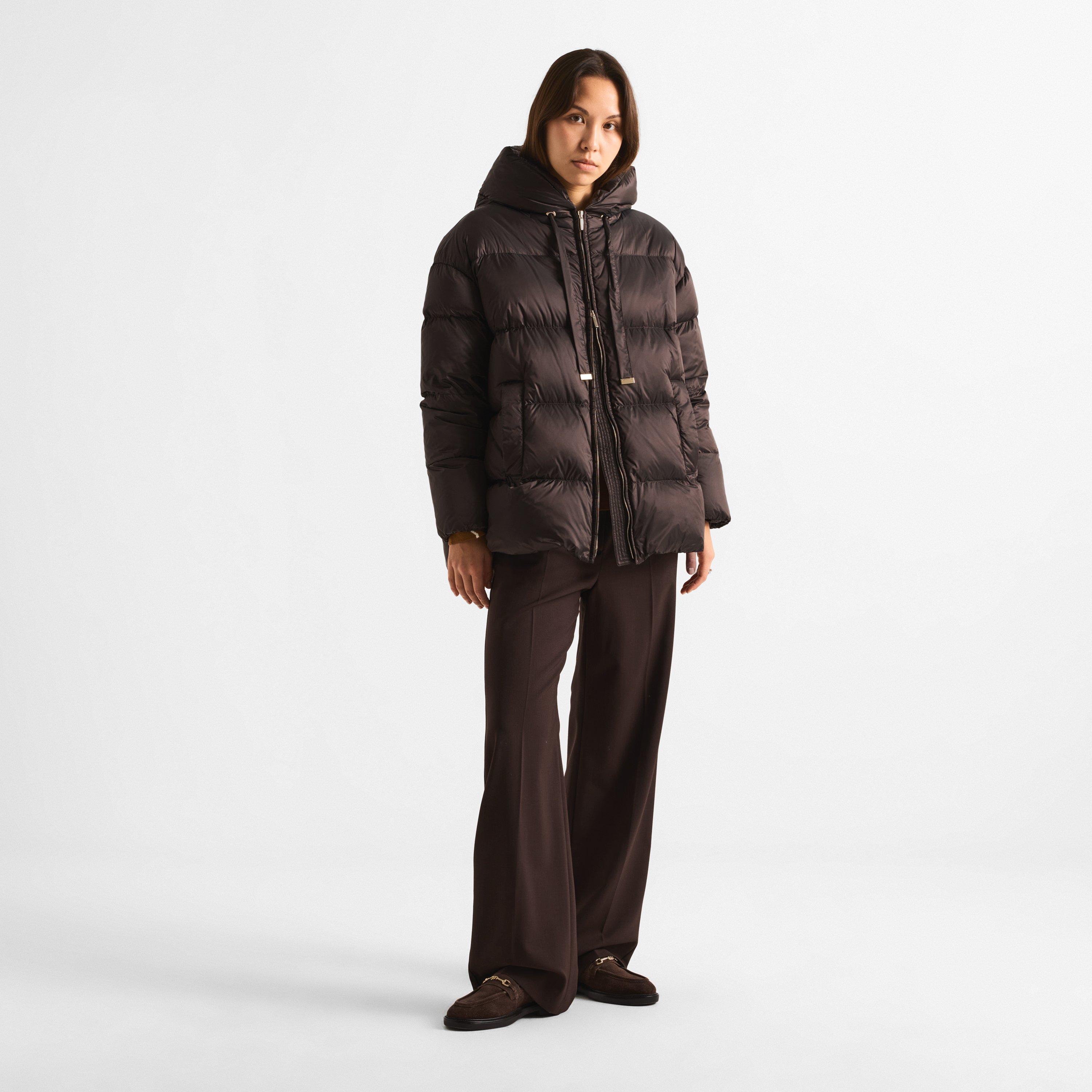 Dark Brown - Max Mara - Women's Duck-Down Quilted Jacket - 6