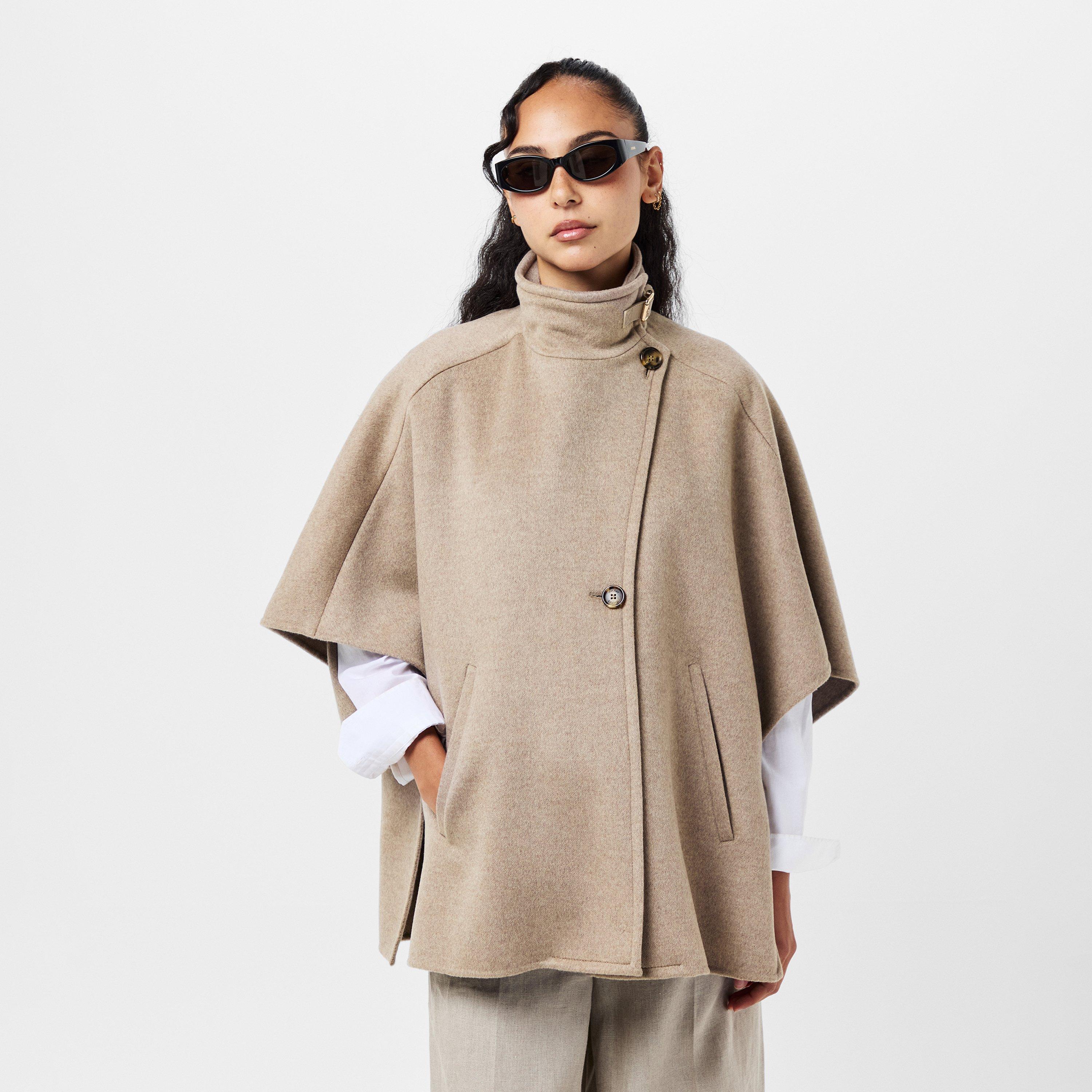 Beige - Max Mara - Women's  Draped Cape - 3