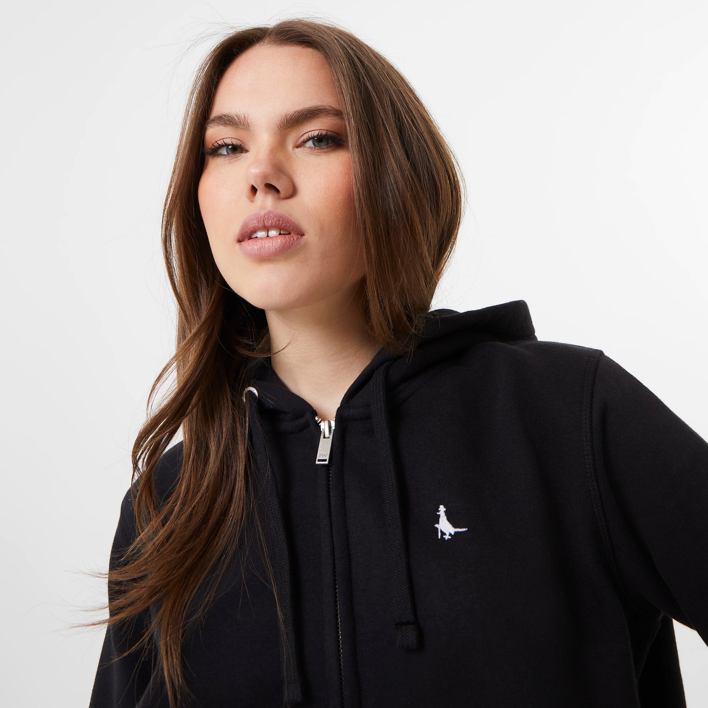Black - Jack Wills - Pheasant Logo Zip Hoodie - 3