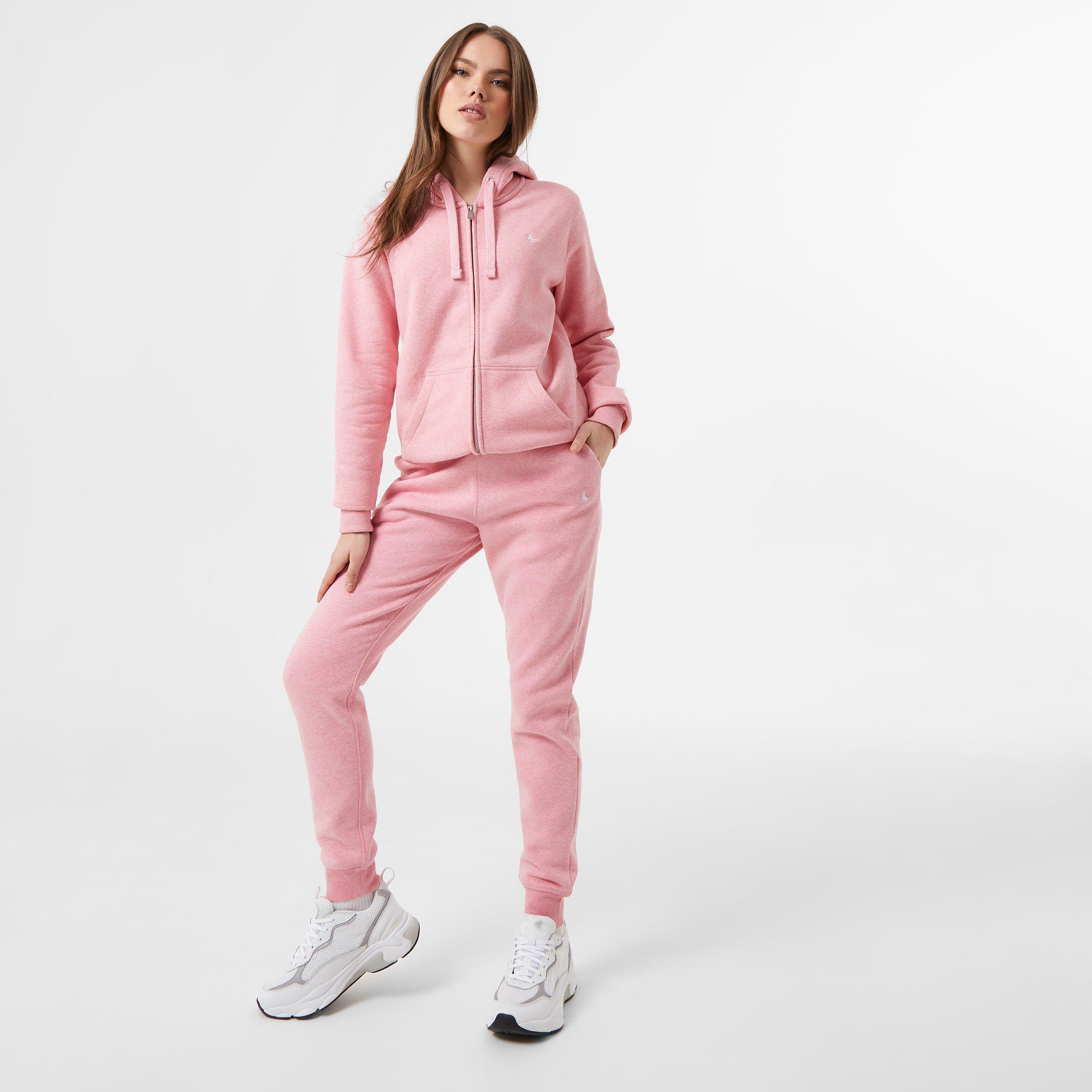 Pink Marl - Jack Wills - Astbury Pheasant Logo Zip Hoodie - 4