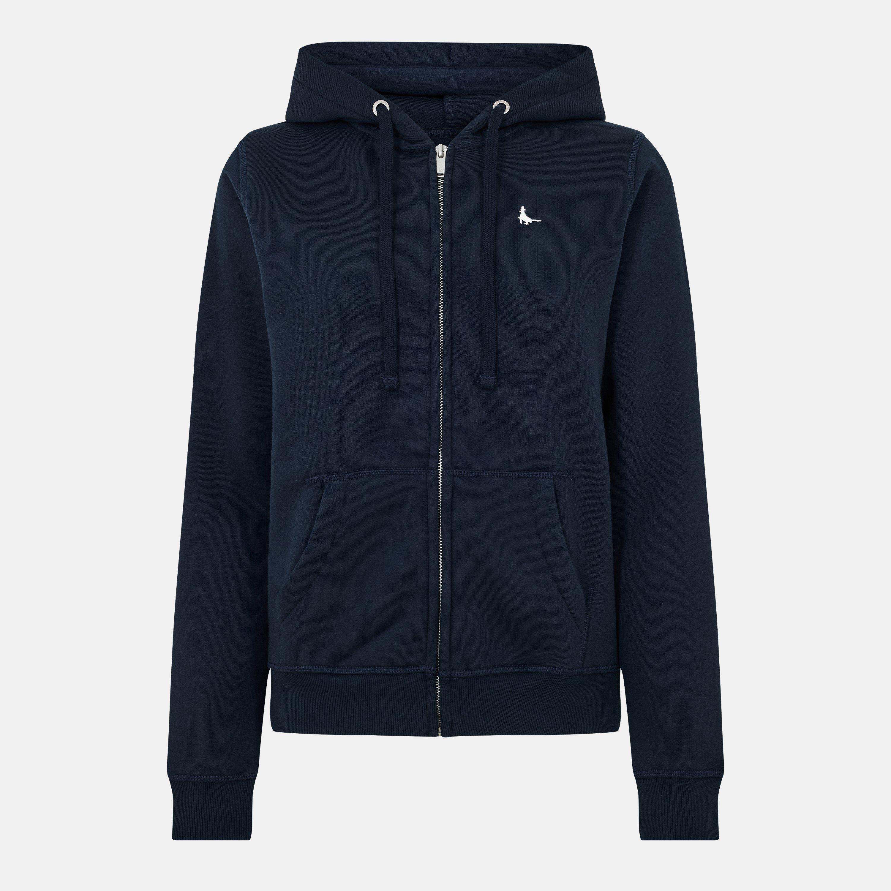 Navy - Jack Wills - Astbury Pheasant Logo Zip Hoodie - 1