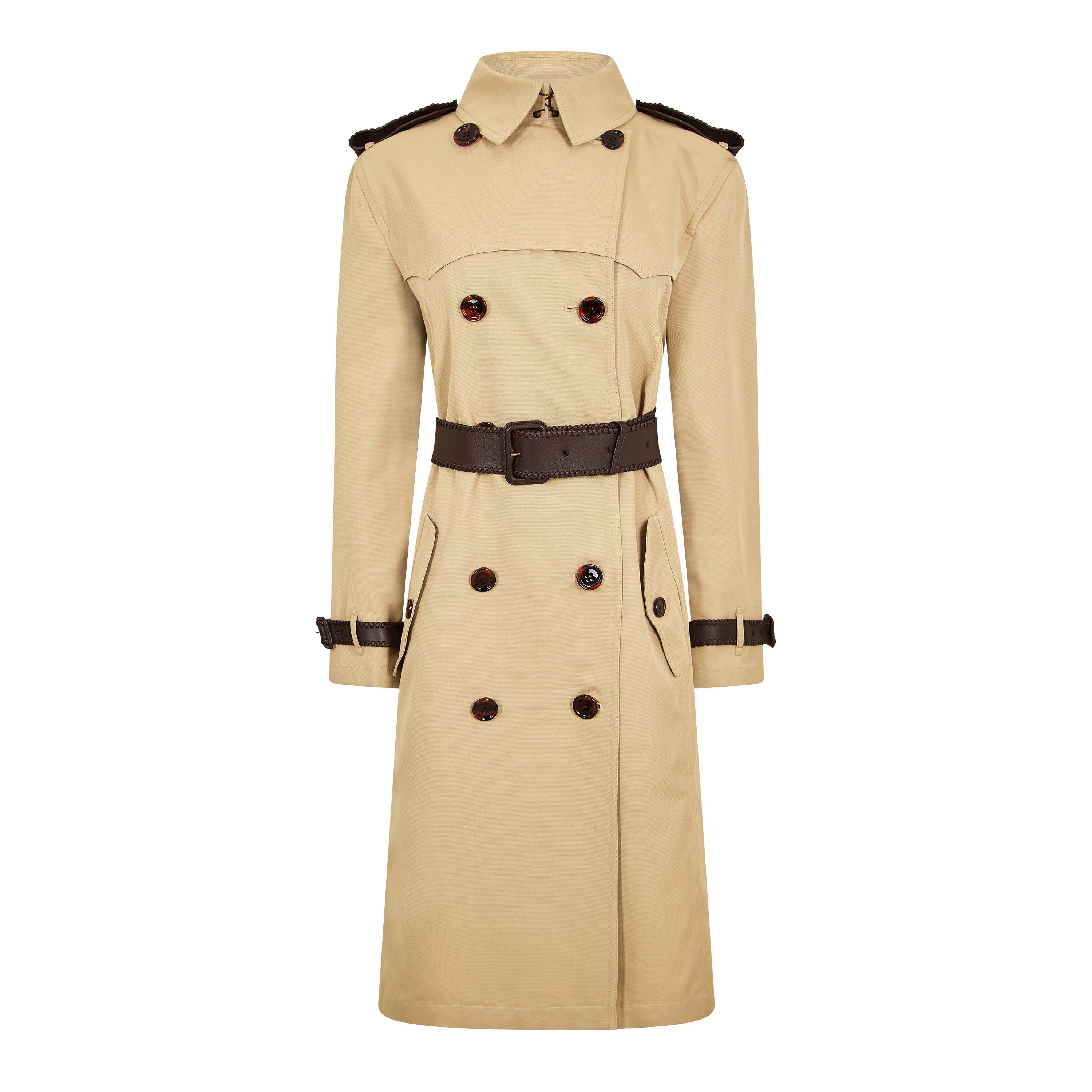 Oatmeal Beige - Burberry - Women's Trench Coat - 1