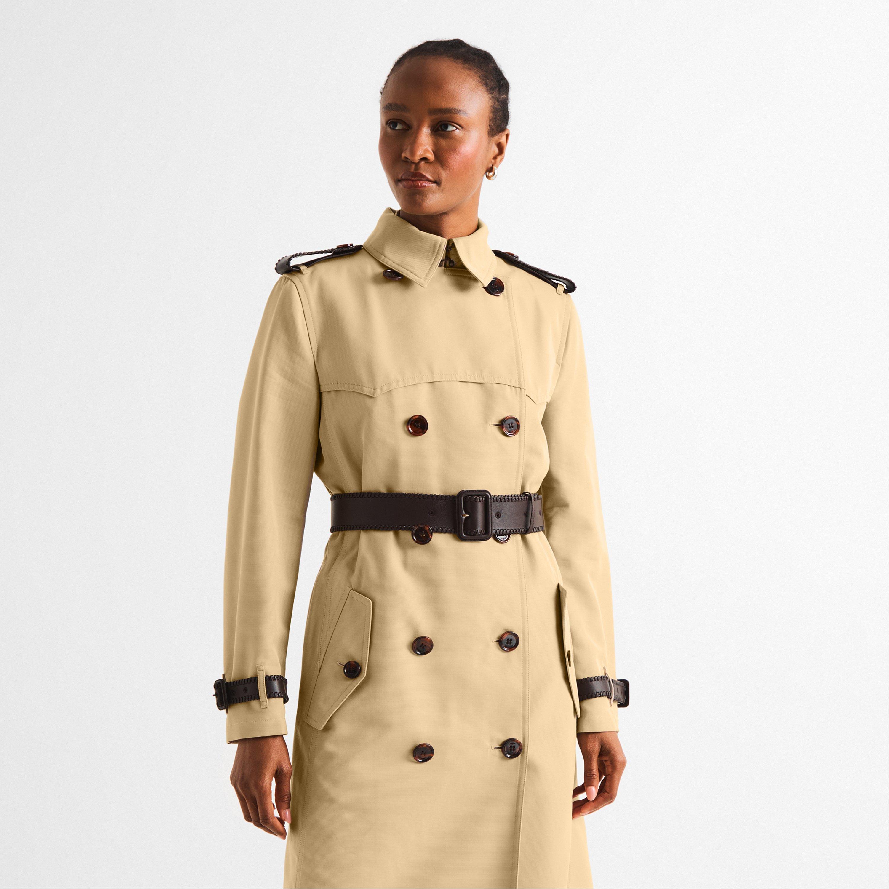 Oatmeal Beige - Burberry - Women's Trench Coat - 3