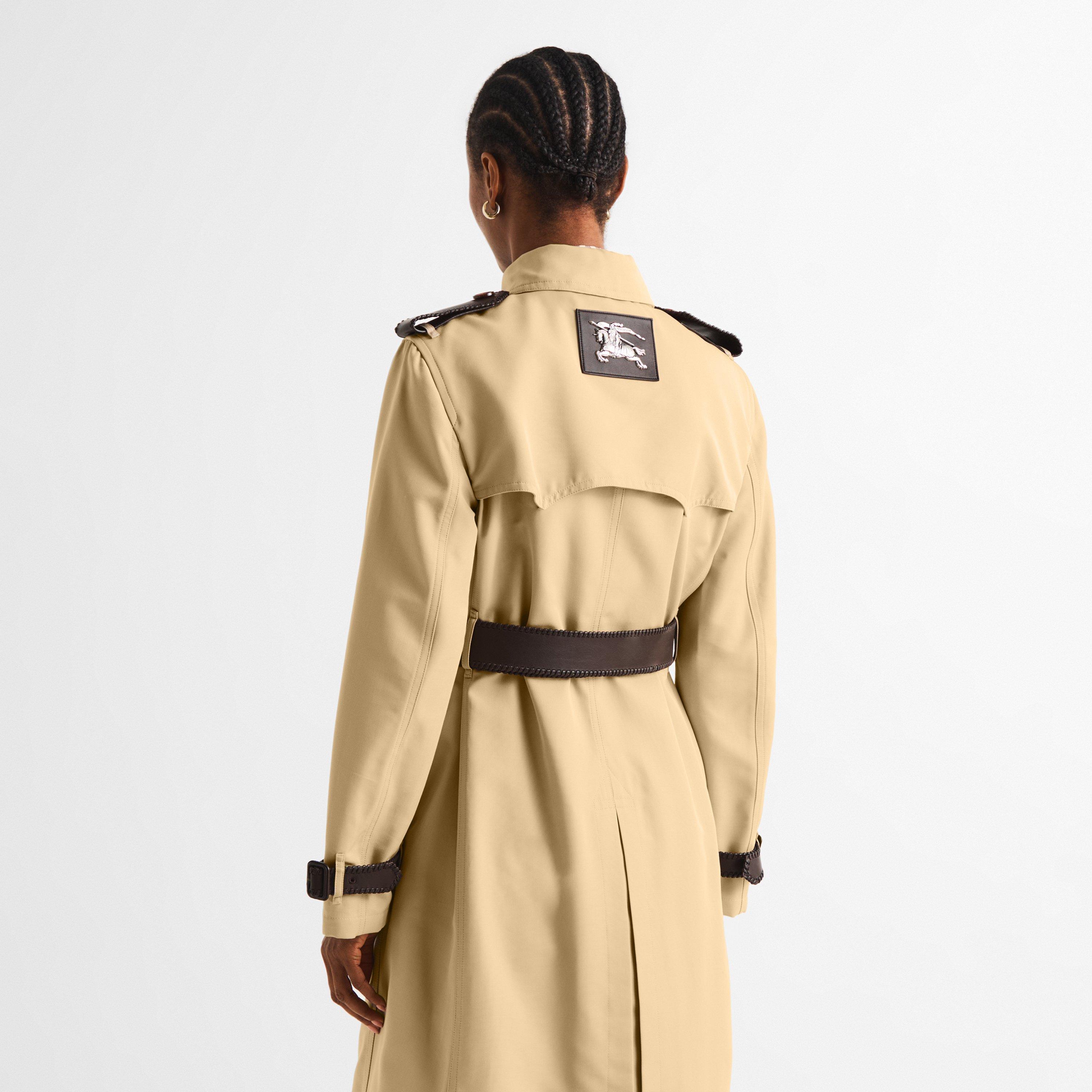 Oatmeal Beige - Burberry - Women's Trench Coat - 4